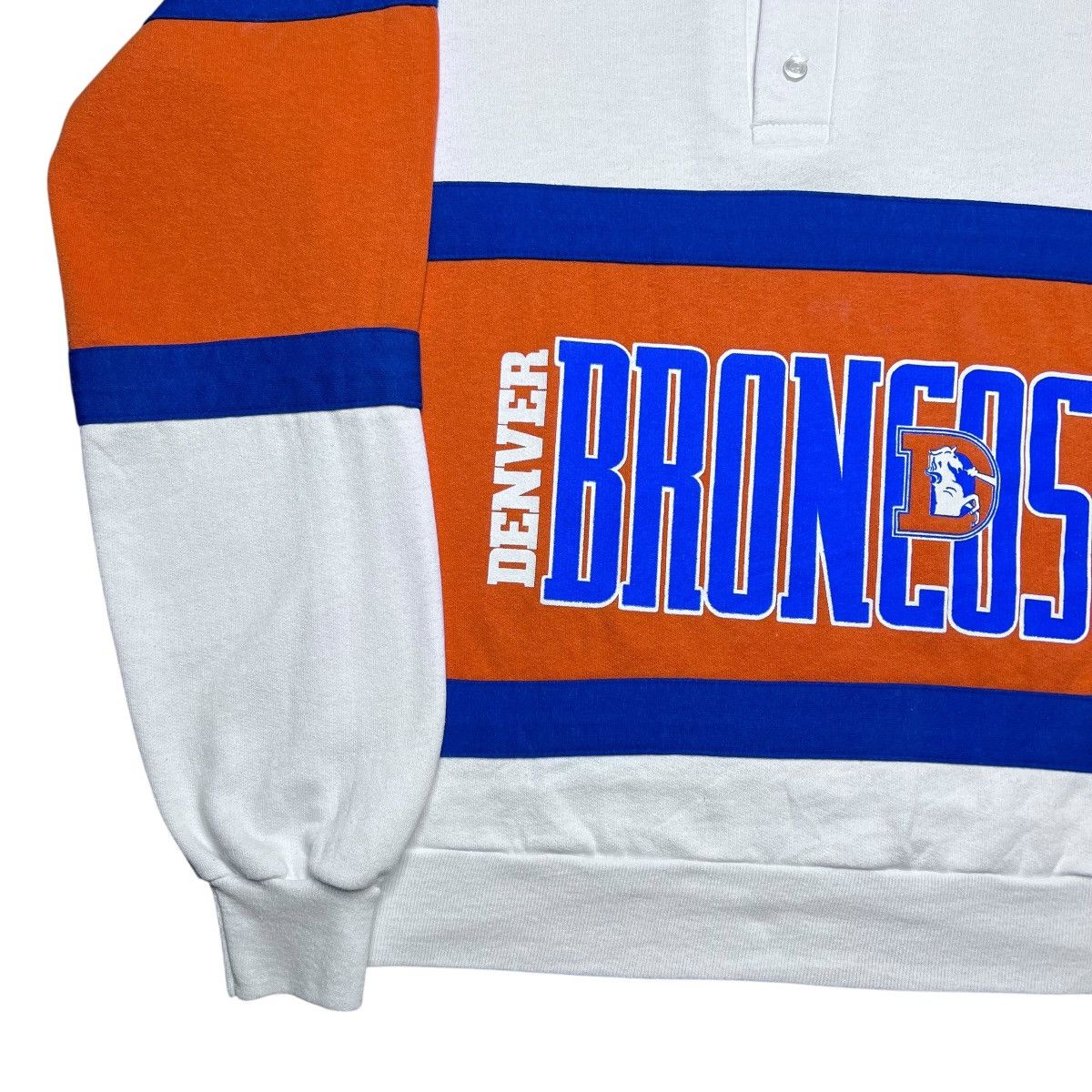 Logo 7 Vintage 1990s NFL Denver Broncos Logo 7 Rugby Sweatshirt Size US M / EU 48-50 / 2 - 17 Thumbnail