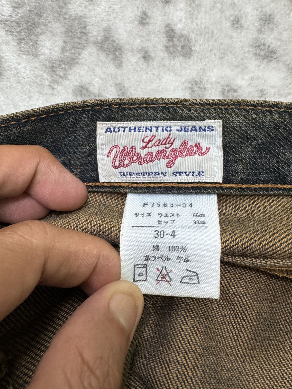 Vintage Lady Wrangler Bell Bottom 90s Sun Faded Grunge Denim Jeans Size US 28 / EU 44 - 17 Thumbnail