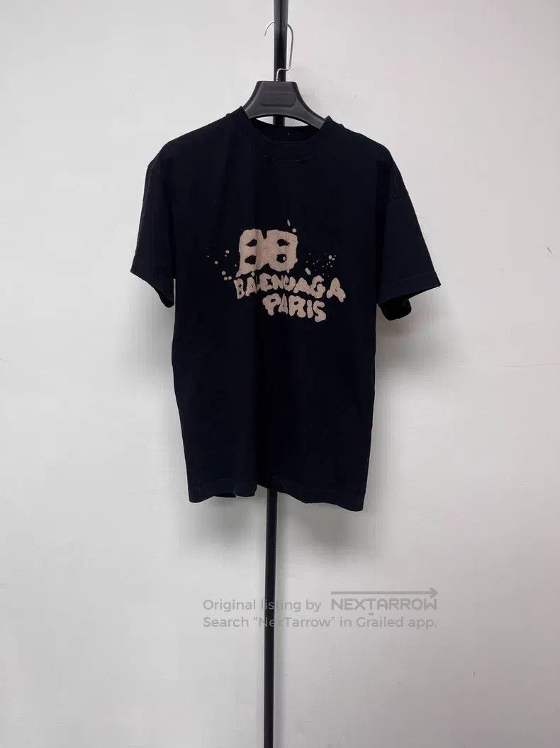 Balenciaga Balenciaga Letter Printed Crew Neck Short Sleeve T-Shirt Size US XS / EU 42 / 0 - 1 Thumbnail