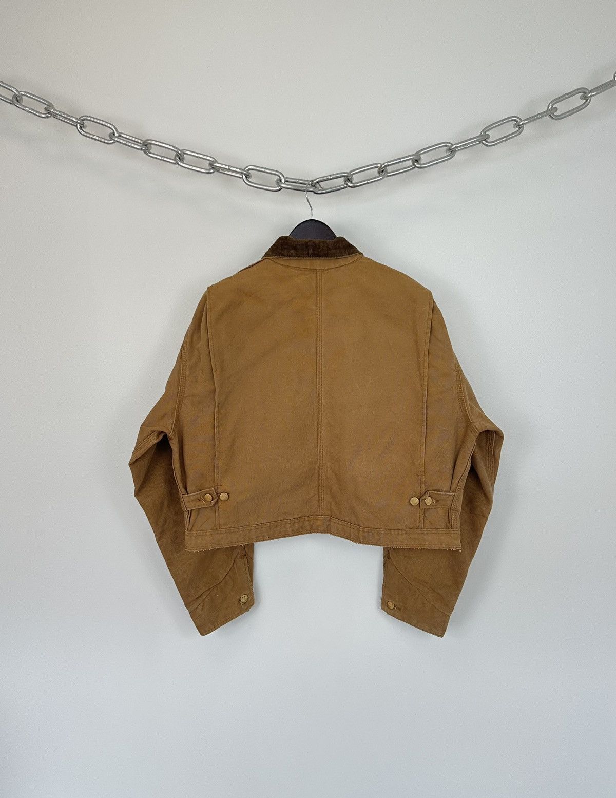 Carhartt Vintage 70s Carhartt USA Cropped Boxy Baggy Detroit Jacket Size US M / EU 48-50 / 2 - 2 Thumbnail