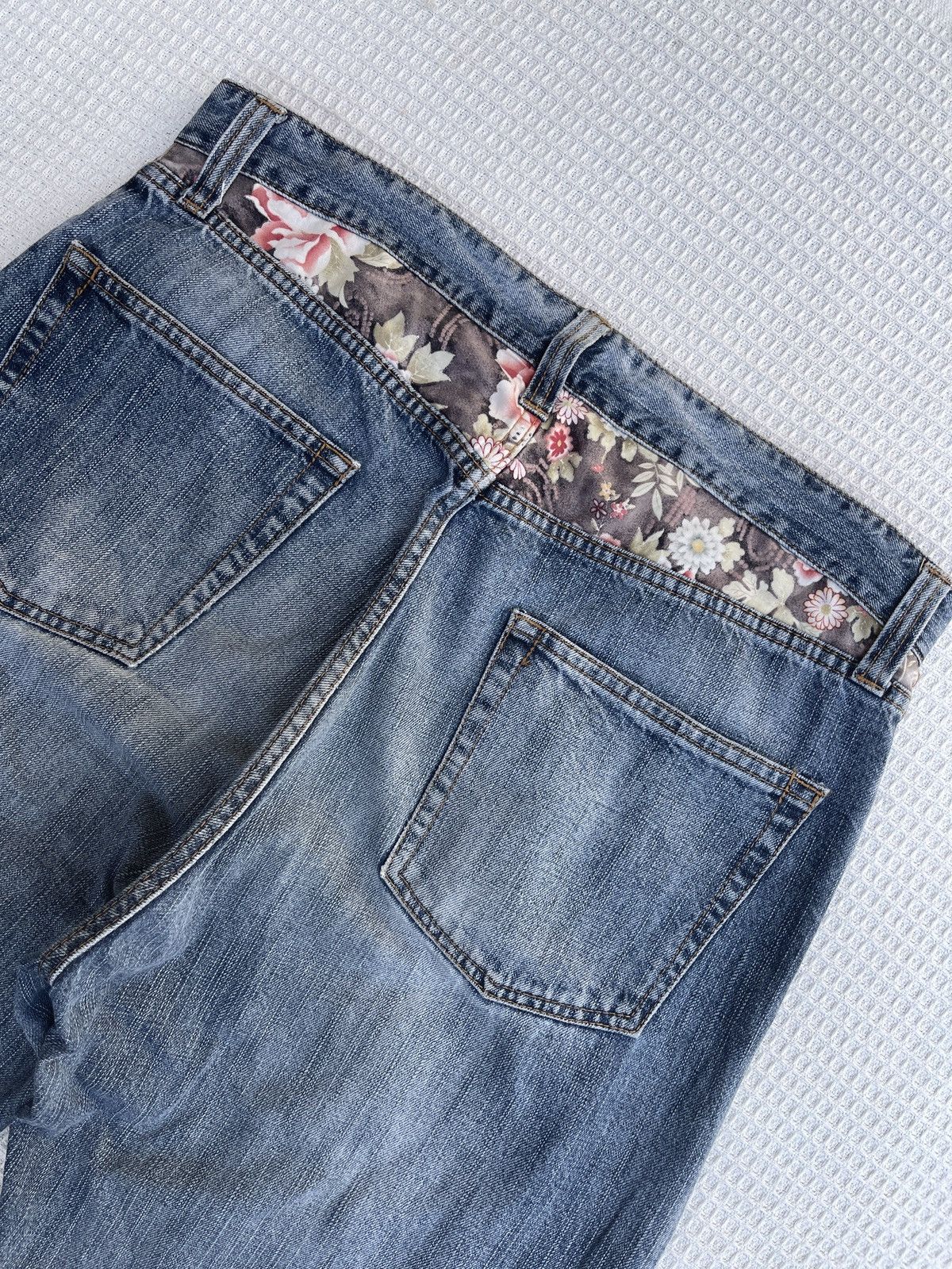 Karakuri Tamashii LastDrop🔥Rare🔥VtgJapanese Brand Karakuri Style Sukajan Jeans Size US 34 / EU 50 - 5 Thumbnail
