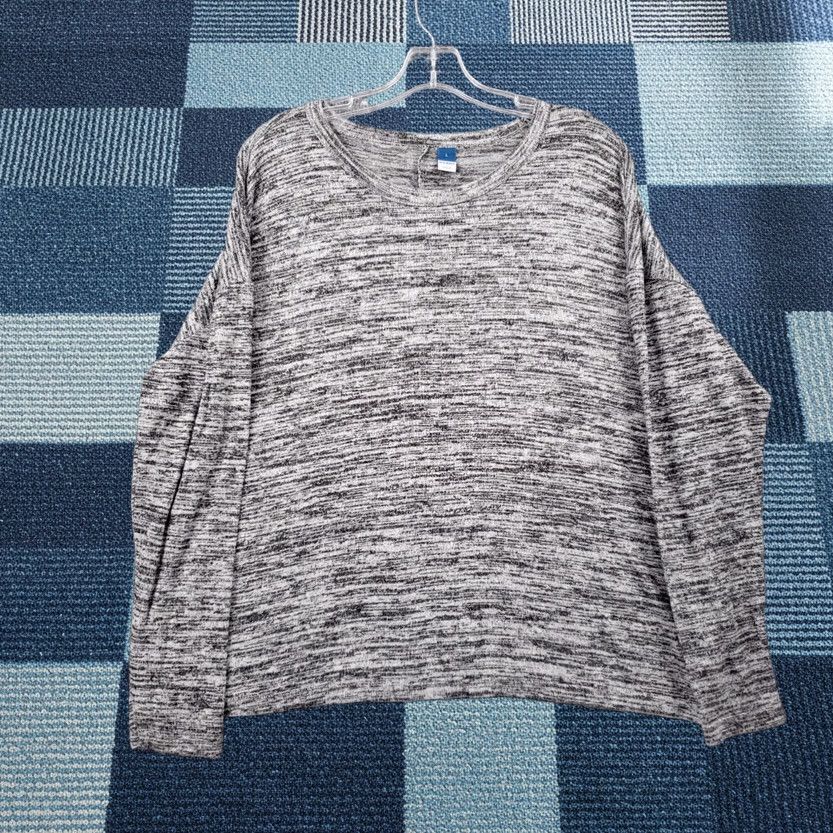 Old Navy Old Navy T Shirt Womens L Large Gray Long Sleeves Pullover Knit Tee Size L / US 10 / IT 46 - 1 Thumbnail