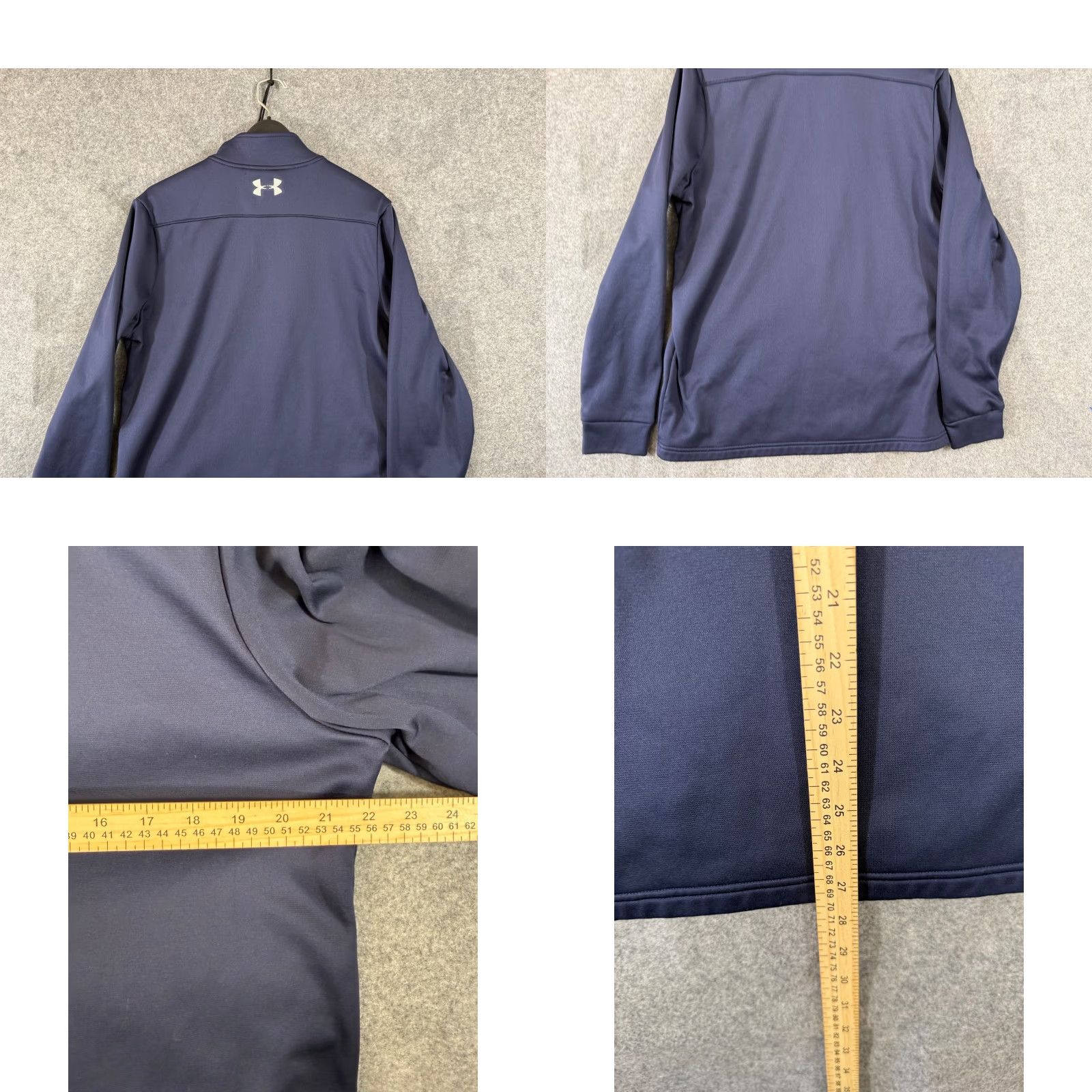 Under Armour Under Armour Jacket Mens M Blue 1/4 Zip Loose Pullover Outdoor Performance Logo Stand-Up Neck Clothing Size US M / EU 48-50 / 2 - 8 Thumbnail