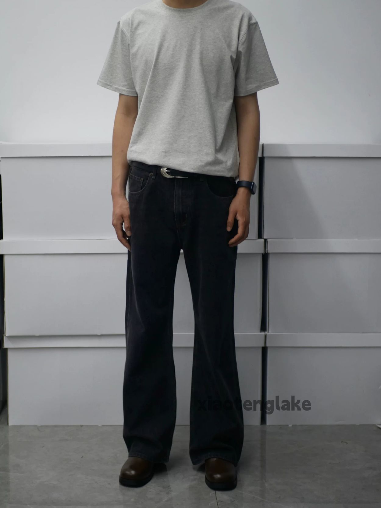 Jean zx faded wide Leg flared louisvuitton offwhite style jeans Size US 34 / EU 50 - 5 Thumbnail