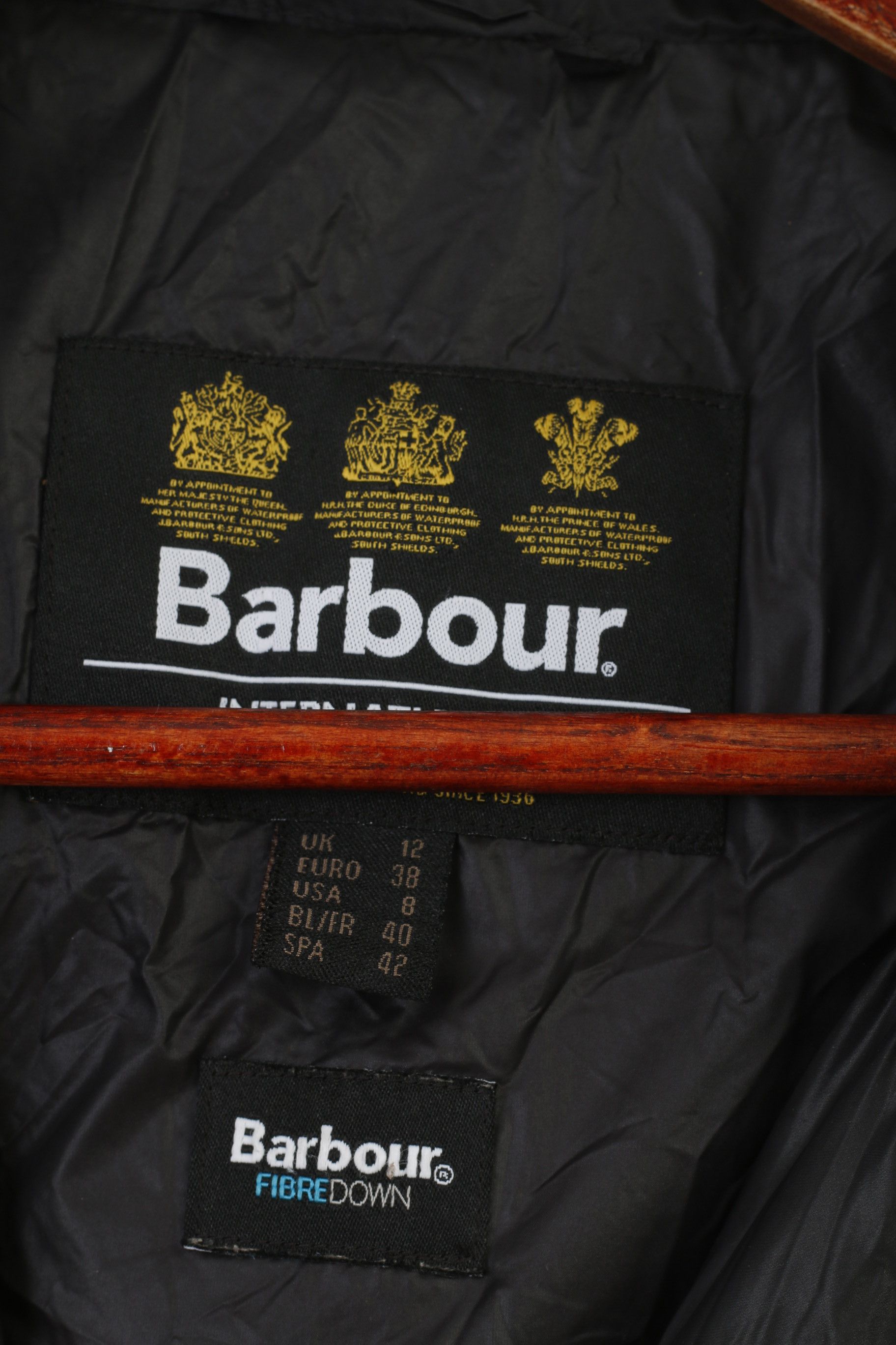 Barbour Barbour Woman 38 M Jacket Black Padded Full Zipper 0326 Size XS / US 0-2 / IT 36-38 - 6 Thumbnail