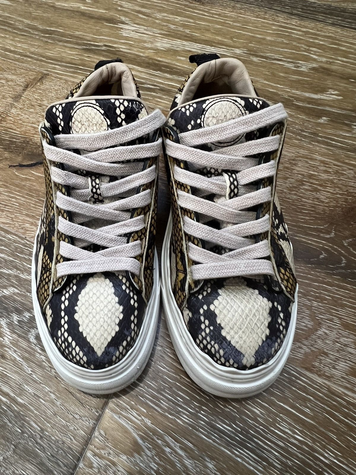 Chloe Chloe leather snakeprint shoes Size US 5 / IT 35 - 2 Thumbnail