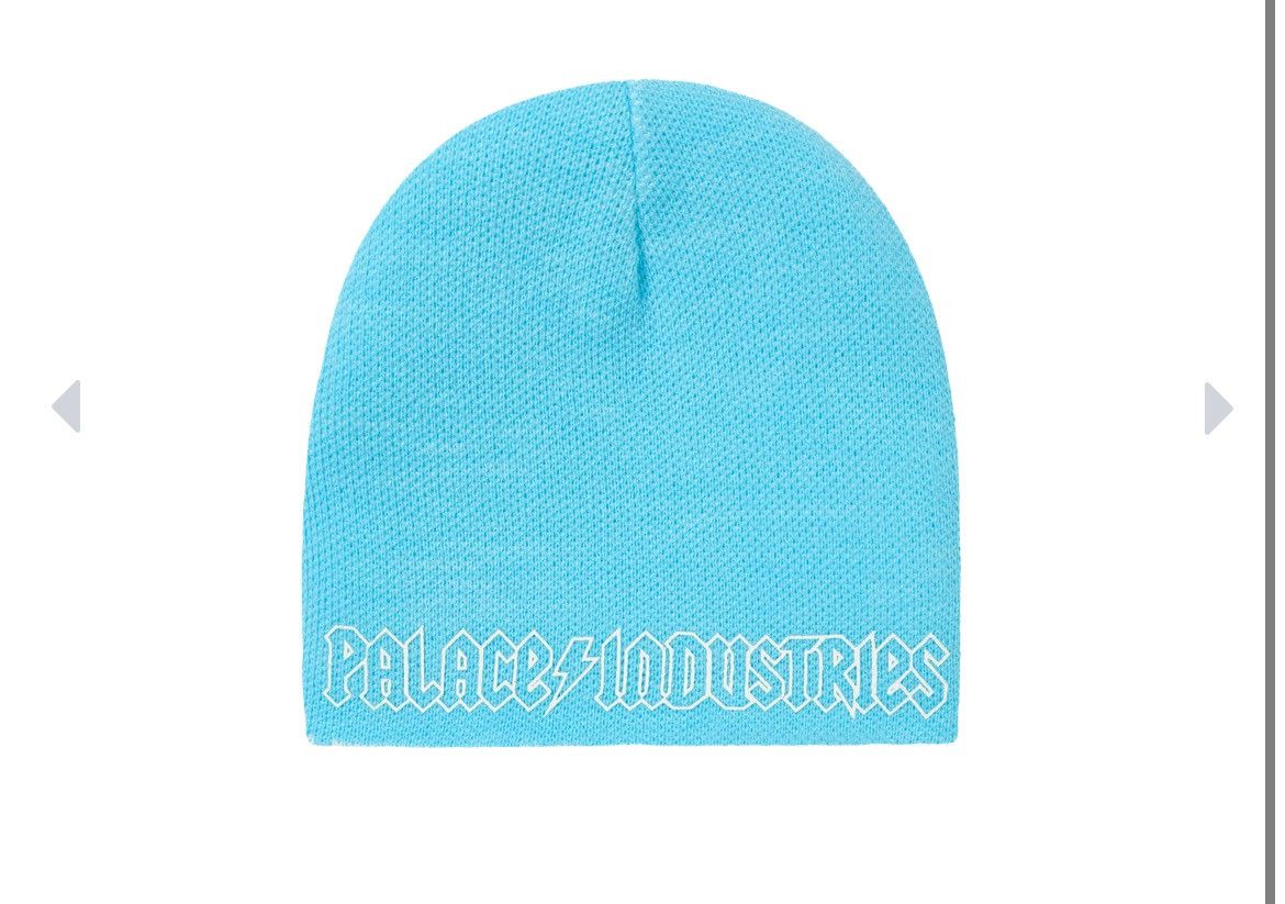 Palace Palace World Industries Reverso Nein Cuff Beanie Blue Size ONE SIZE - 7 Thumbnail