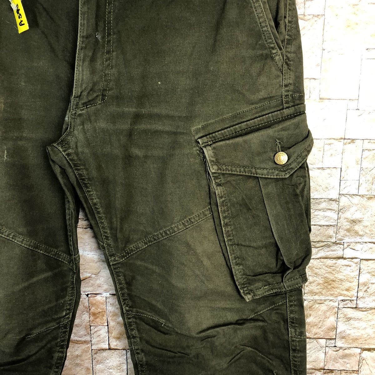 Japanese Brand Genide japan Green utility tactical Cargo Pants #A590 Size US 35 - 10 Thumbnail
