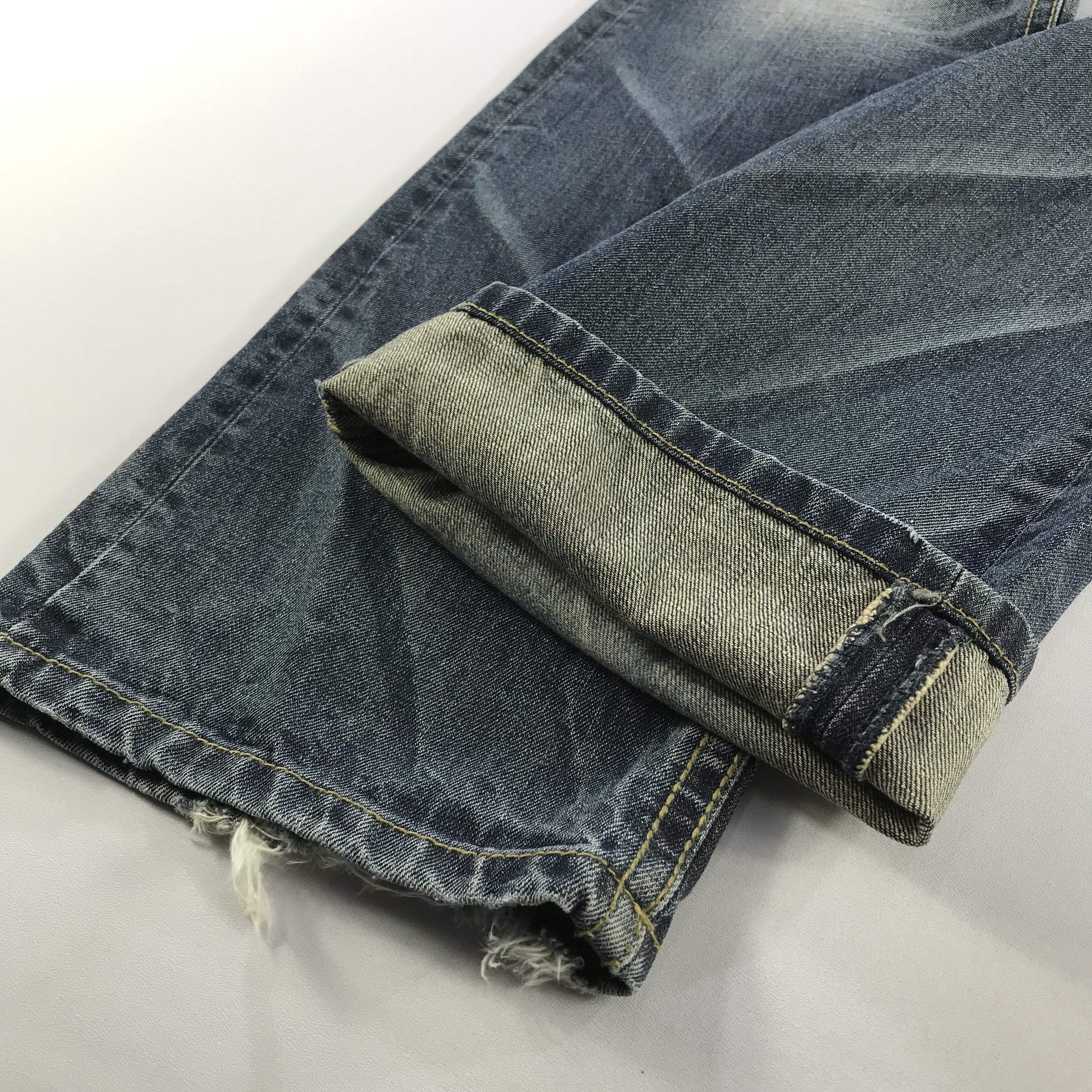 Japanese Brand Yoshitomo Nara Lolita Jeans Zipper Pocket Faded Blue Denim Size US 32 / EU 48 - 7 Thumbnail
