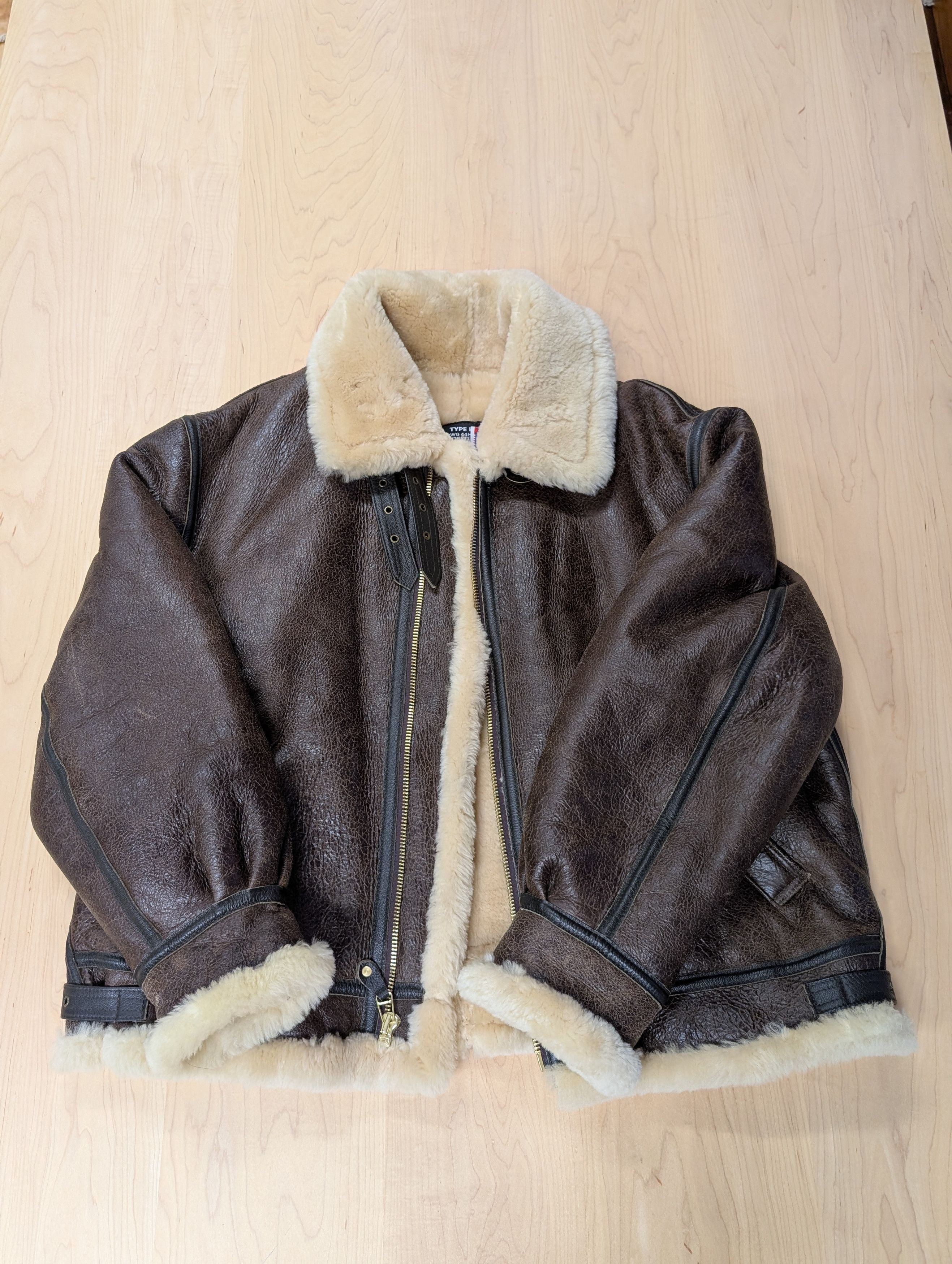 Schott Schott B-3 Shearling Jacket 54US Size US L / EU 52-54 / 3 - 1 Thumbnail