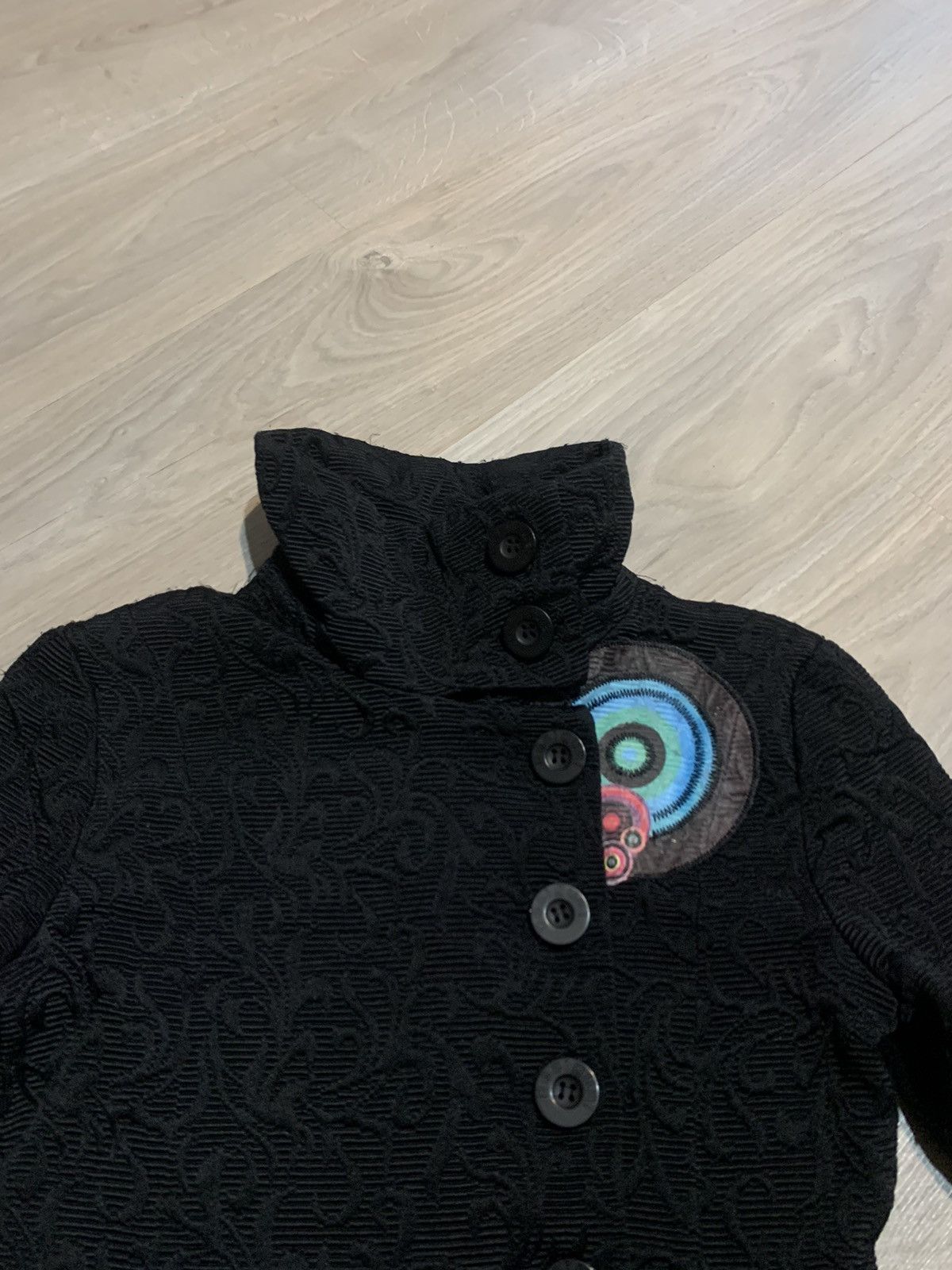Desigual Desigual Jacket Coat Black Style 96E2905 Women's Size 36 Size XS / US 0-2 / IT 36-38 - 6 Thumbnail