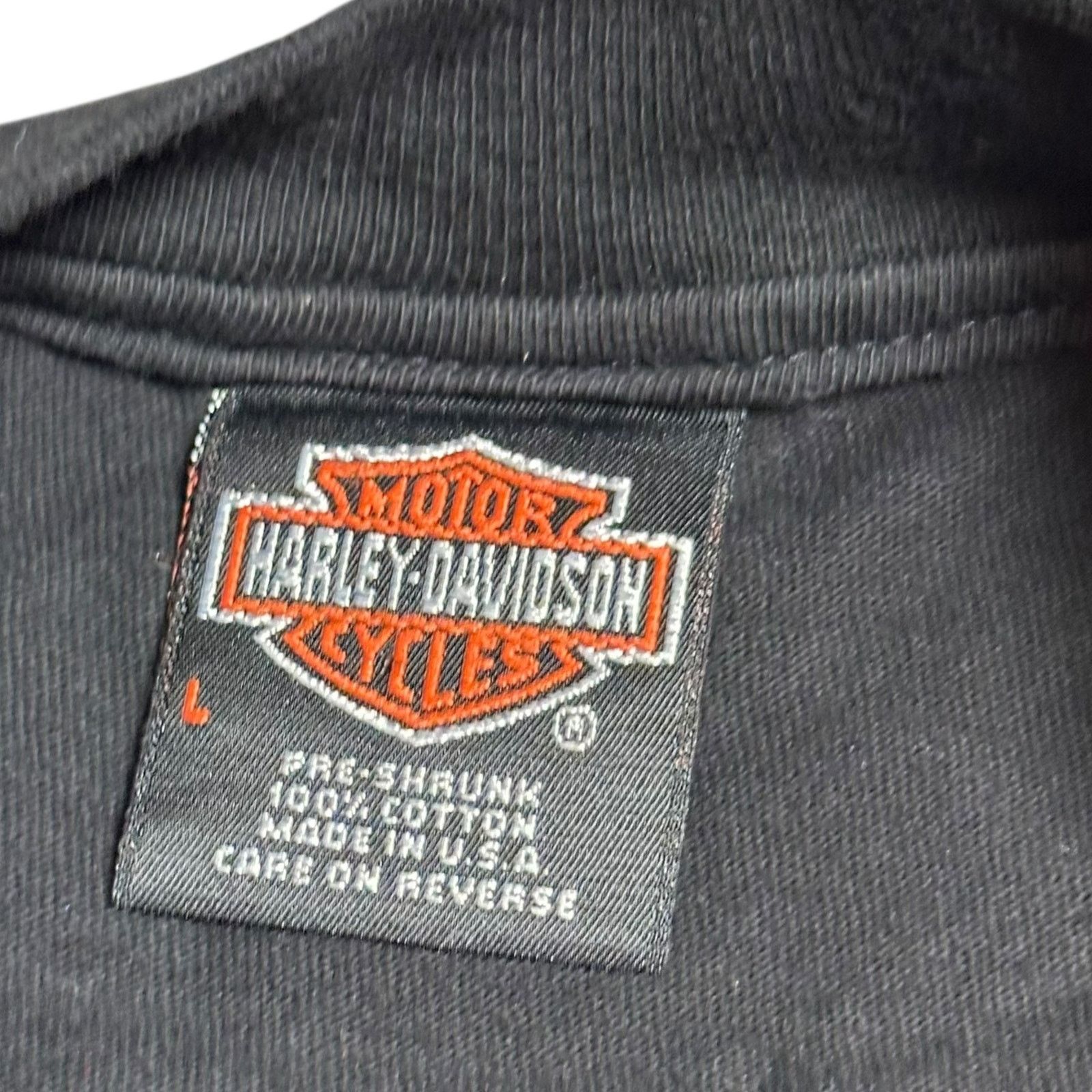 Harley Davidson × Vintage Vintage 90s Harley Davidson Bad to the Bone Skull Biker Tee Size US L / EU 52-54 / 3 - 5 Thumbnail