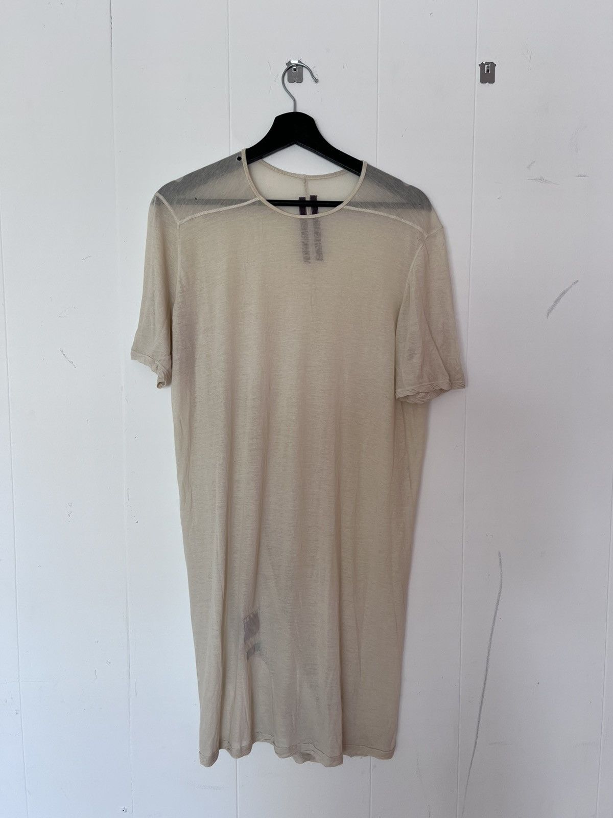 Rick Owens Drkshdw Rick Owens Bone Tee Size US M / EU 48-50 / 2 - 1 Thumbnail