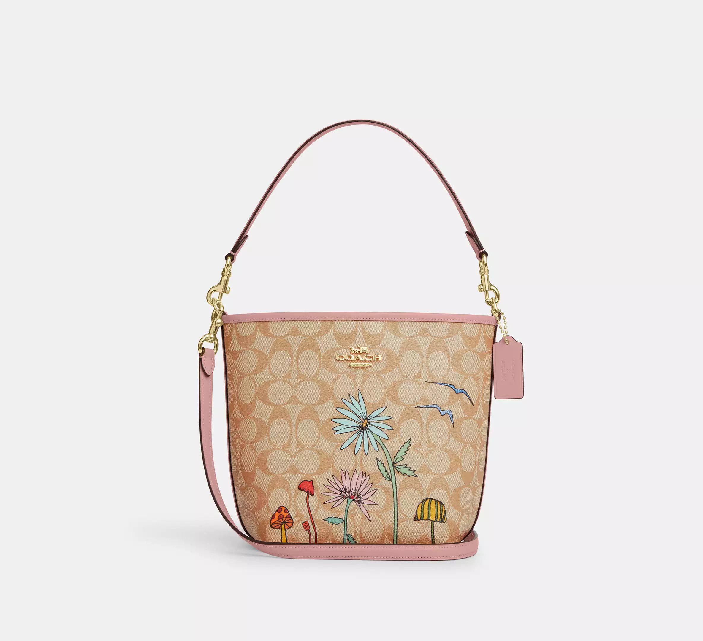Coach Observed By Us City Bucket Bag In Signature Canvas Size ONE SIZE - 8 Thumbnail