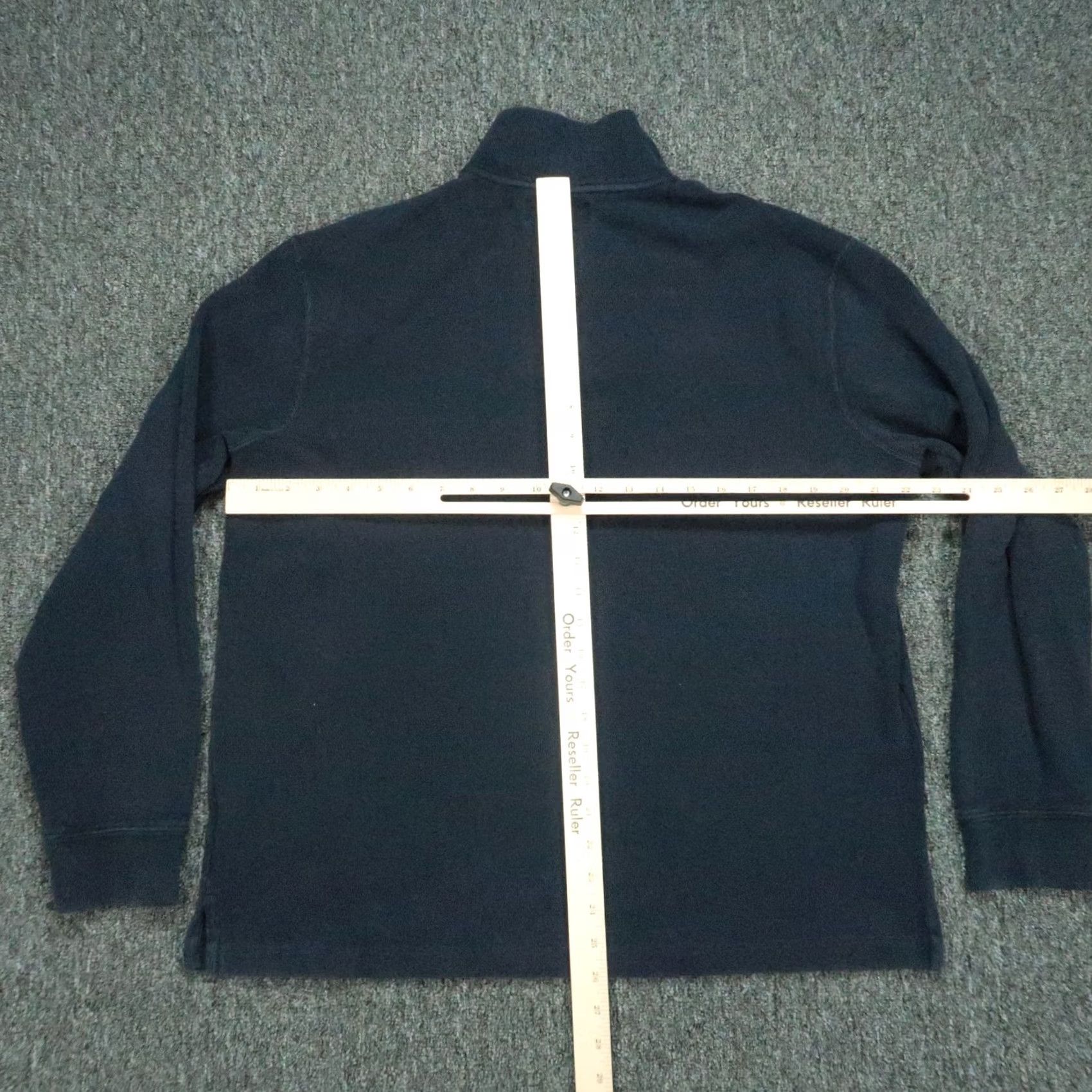 Polo Ralph Lauren Polo Ralph Lauren Pullover Shirt Mens Large Blue 1/4 Zip Mock Neck Knit Cotton Regular Size US L / EU 52-54 / 3 - 4 Thumbnail