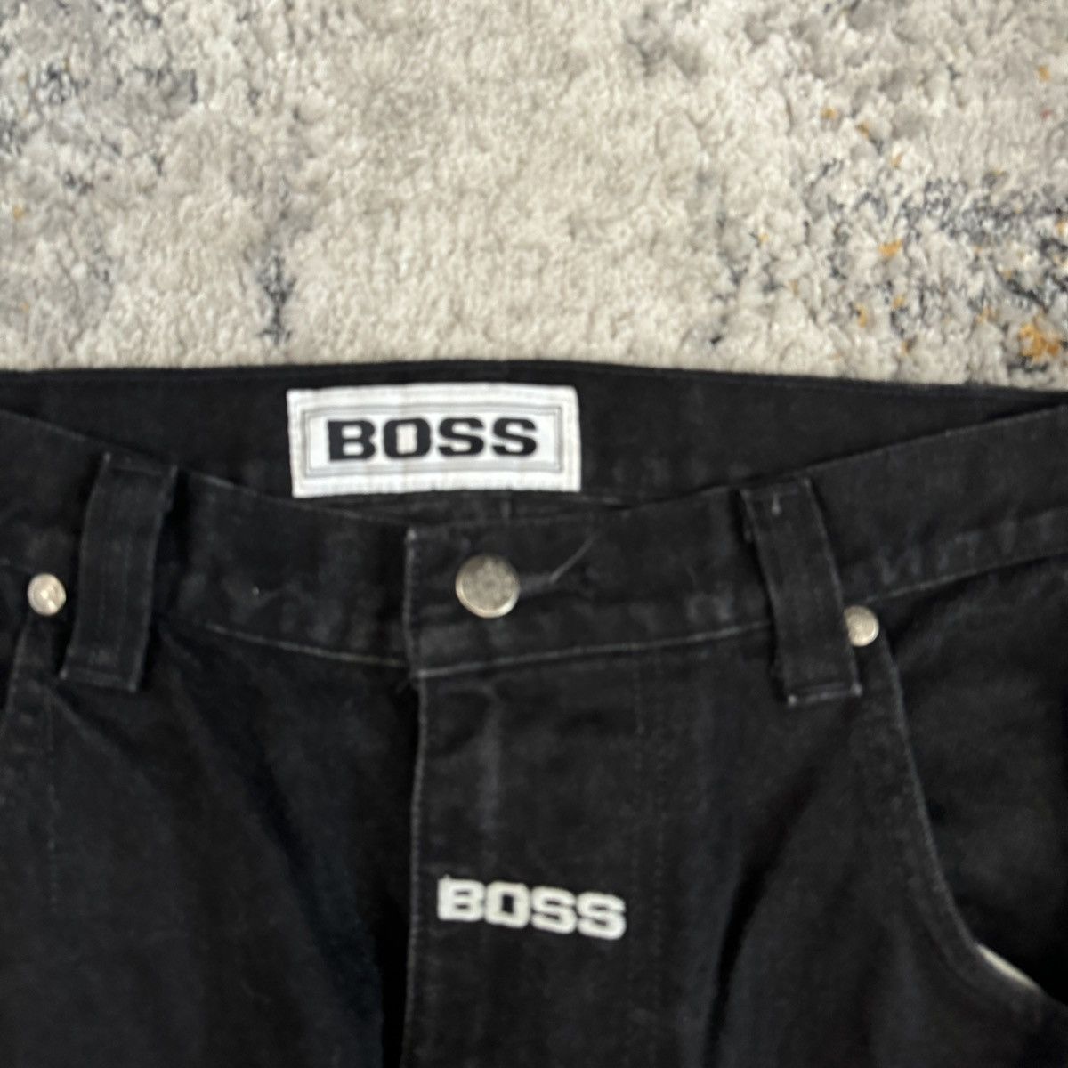 JNCO × Vintage Crazy Vintage boss baggy wide leg double knee unique jeans Size US 34 / EU 50 - 7 Thumbnail