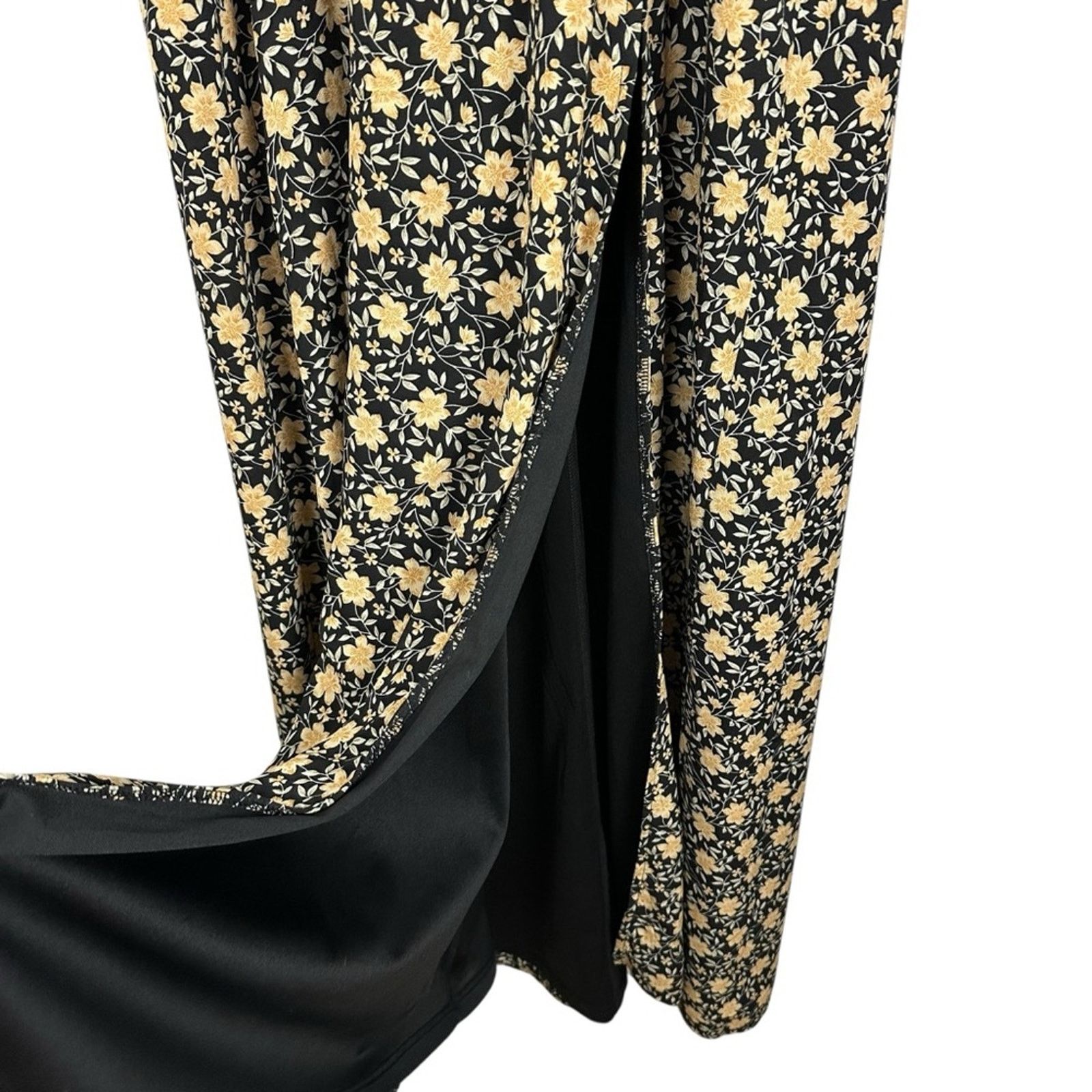 Lulus Lulus The Way to Love Black Floral Ruffled Maxi Dress XL Size XL / US 12-14 / IT 48-50 - 7 Thumbnail