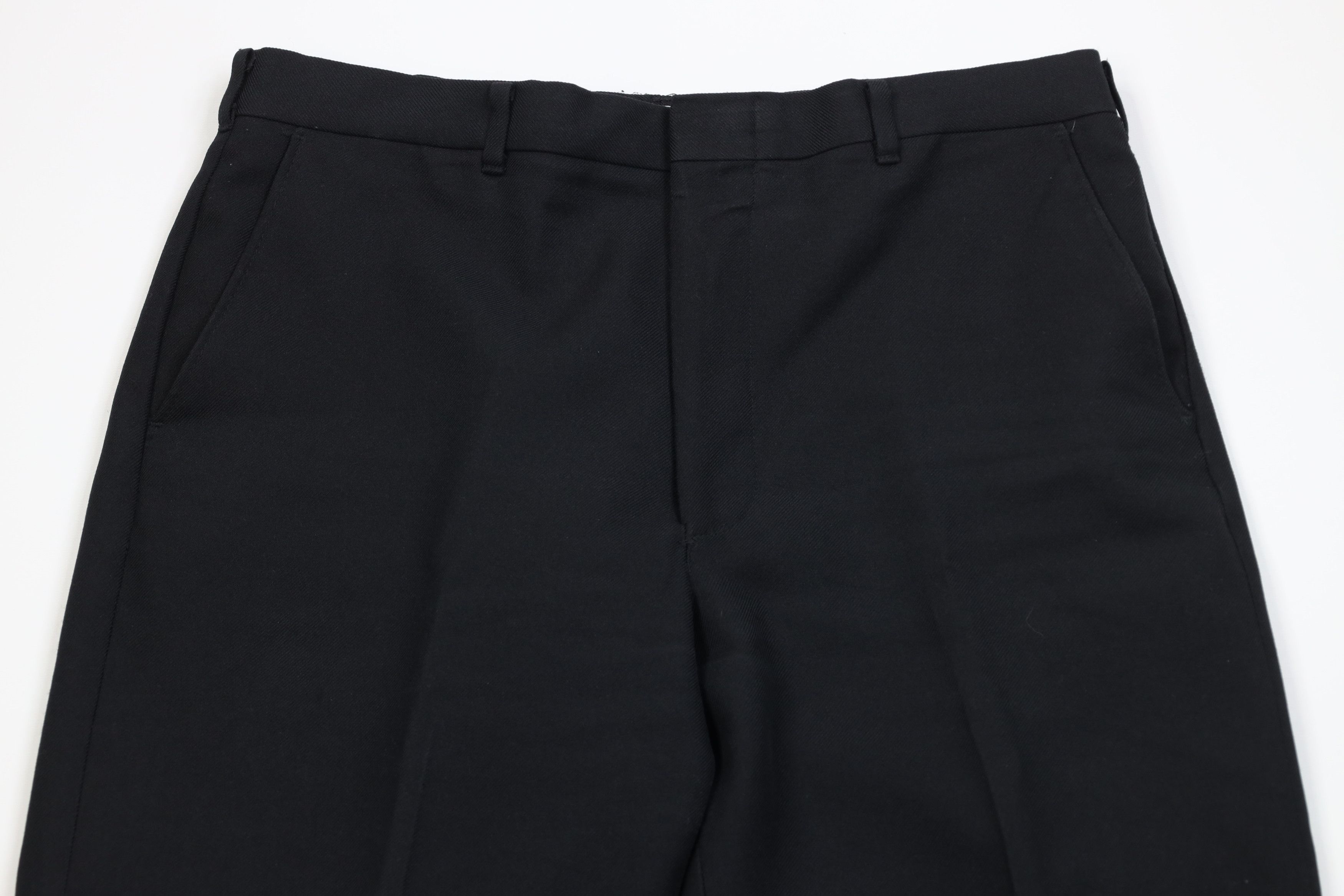 Vintage Vintage 70s Streetwear Flared Wide Leg Chino Pants Black USA Size US 34 / EU 50 - 2 Thumbnail