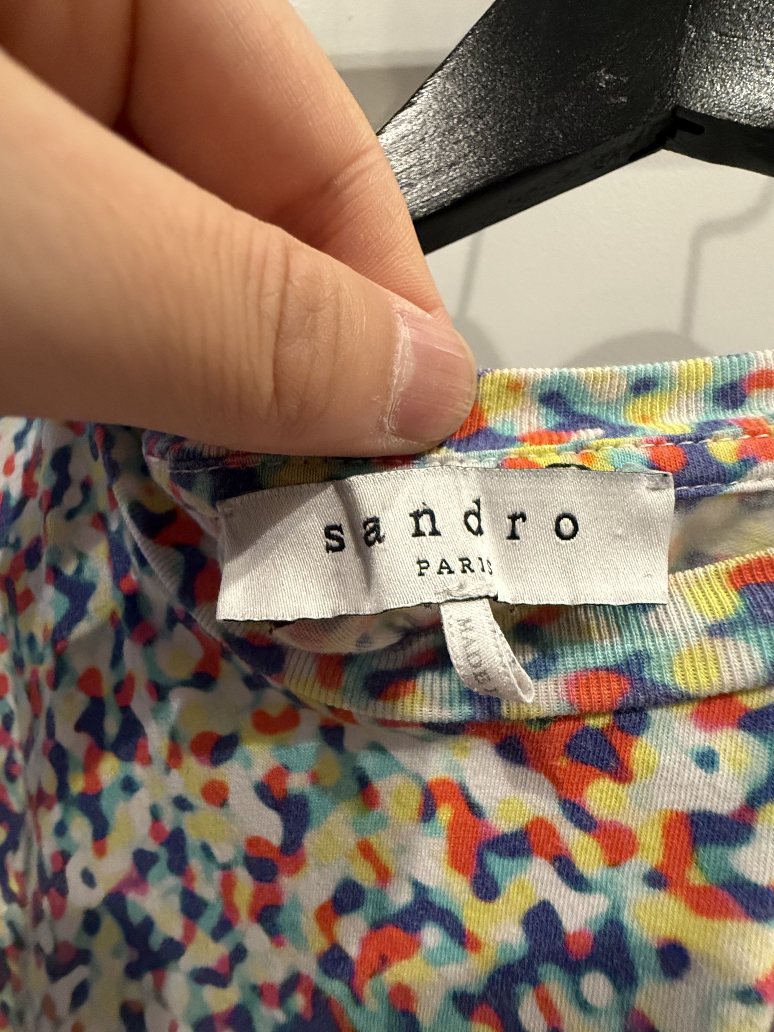 Sandro Sandro Multi color Tee shirt super rare Size US M / EU 48-50 / 2 - 5 Thumbnail