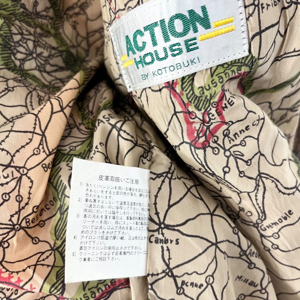 Vintage Vintage Action House by Kotobuki Flight Leather Jacket Size US XL / EU 56 / 4 - 8 Thumbnail