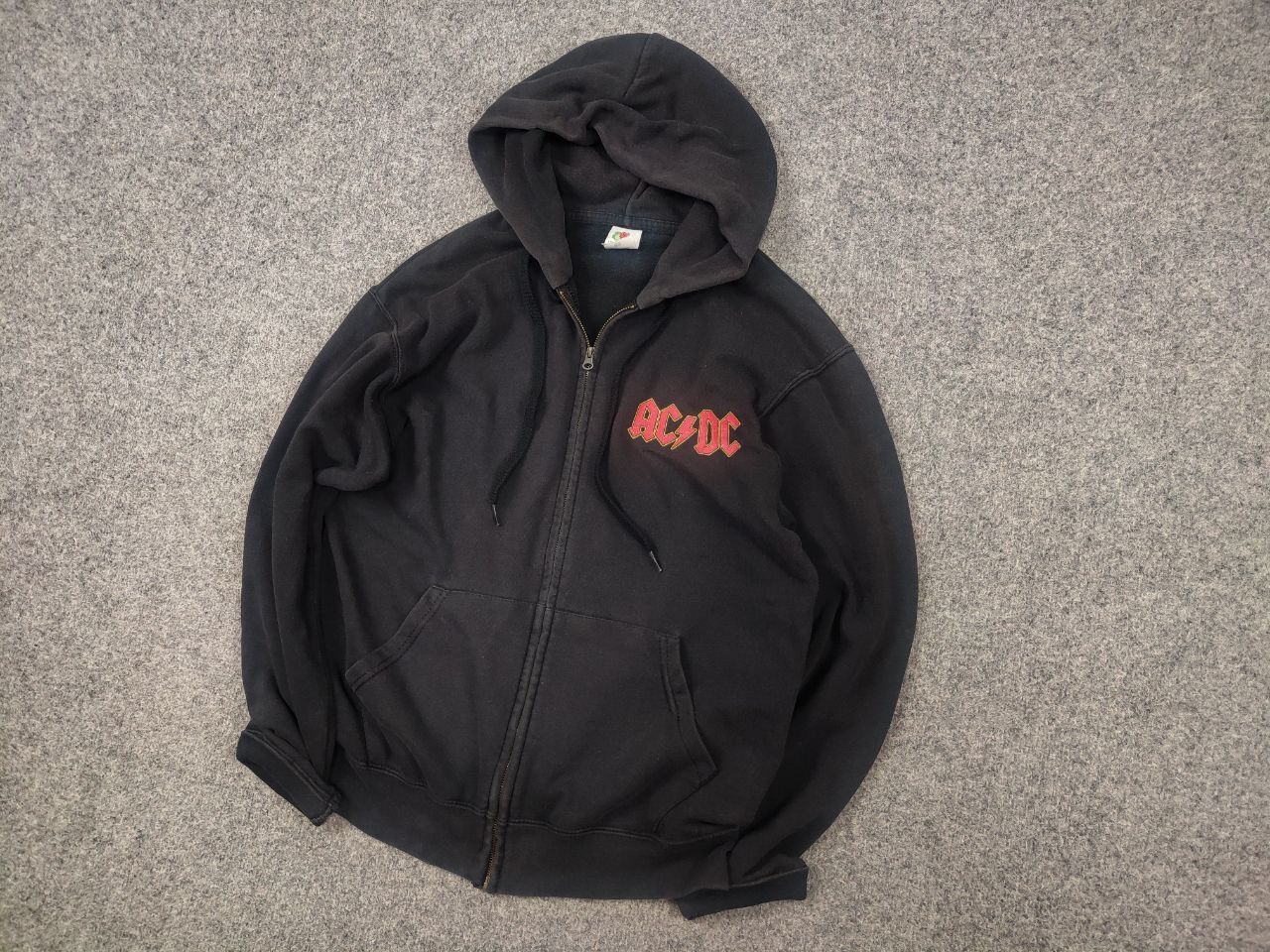 Band Tees AC/DC Vintage Merch Rock Of Bust Faded Bag Logo Zip Hoodie Size US S / EU 44-46 / 1 - 3 Thumbnail