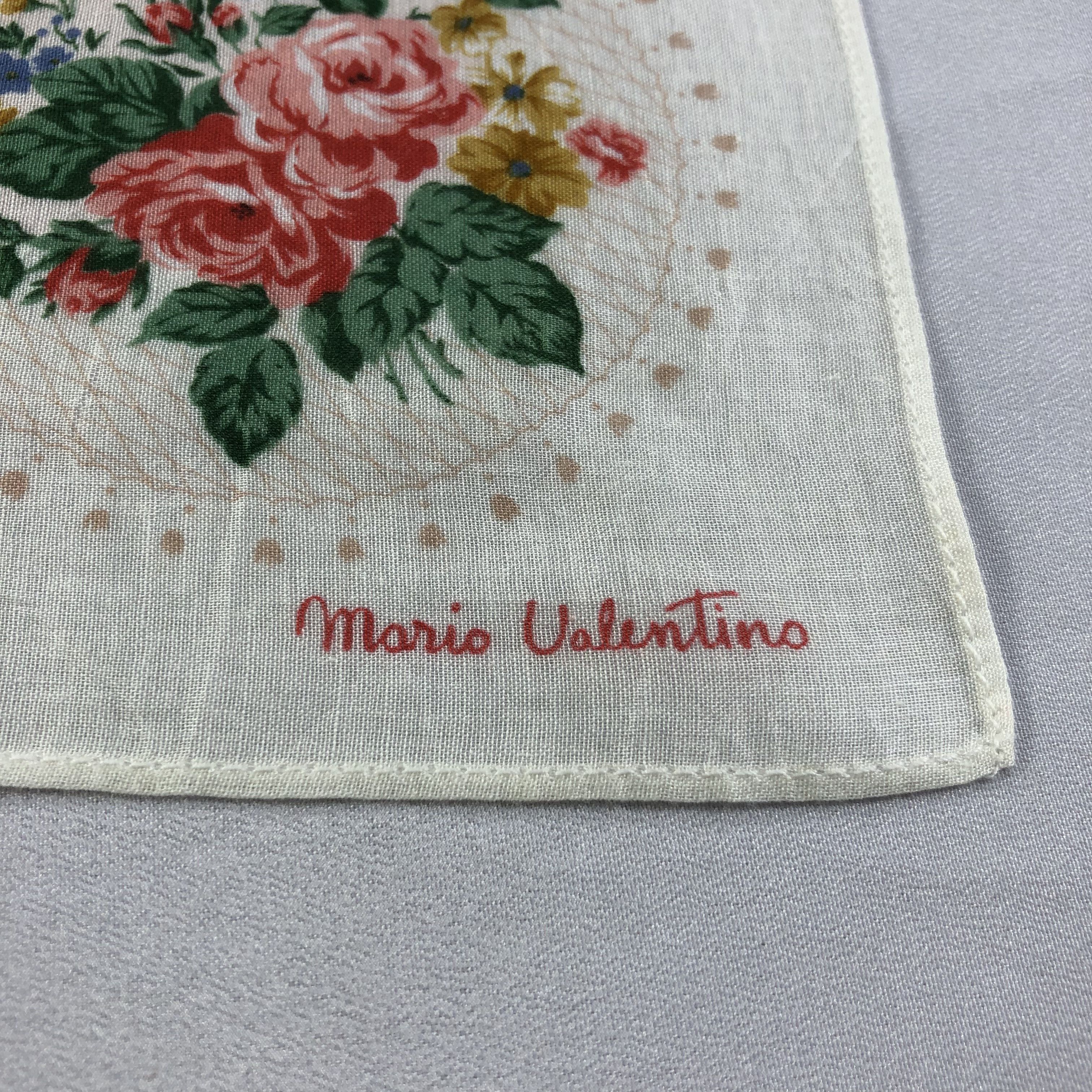 Mario Valentino × Vintage Mario Valentino Handkerchief Neckerchief Bandana H2049 Size ONE SIZE - 4 Thumbnail