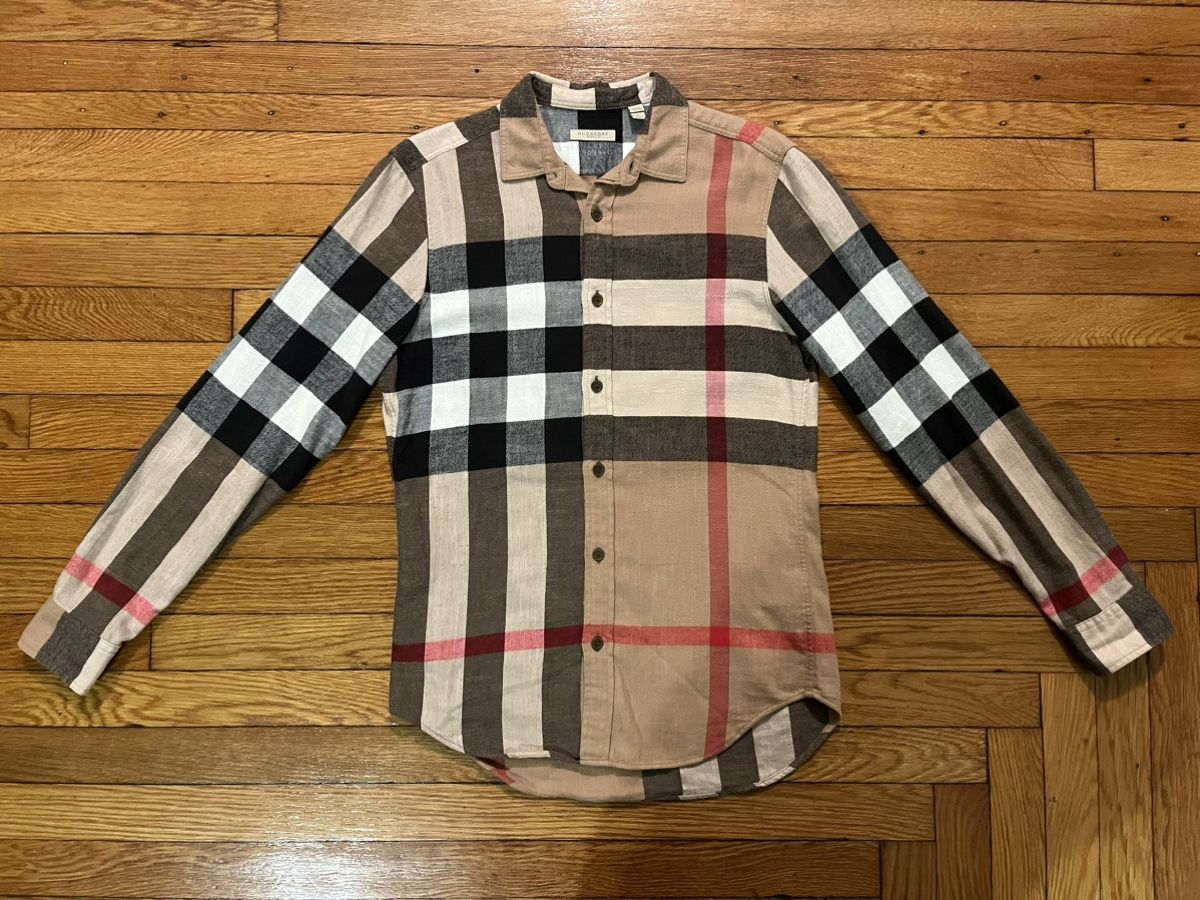 image of Burberry Check Cotton Flannel in Plaid, Men's (Size Small)