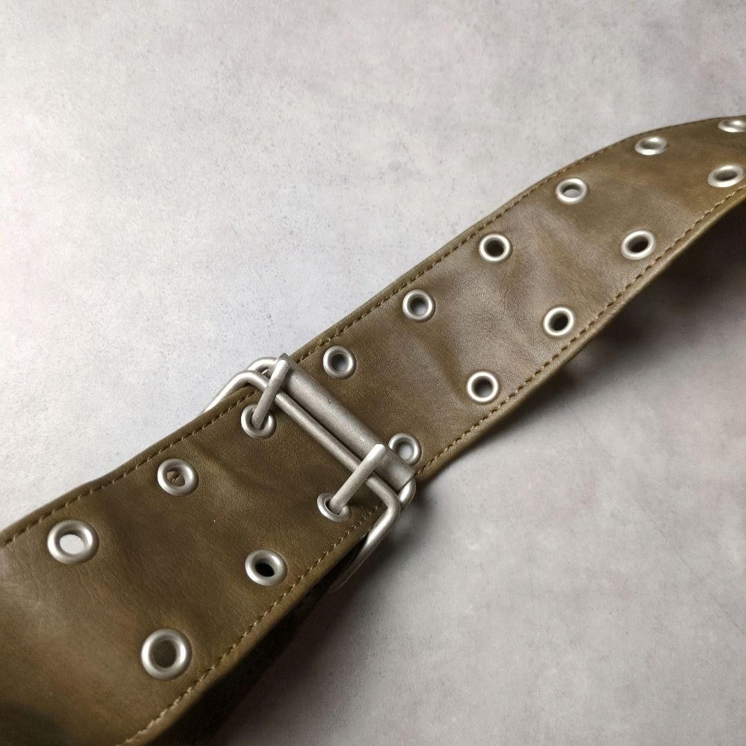 Takeo Kikuchi Leather Grunge Waistbag 00s Y2K Size ONE SIZE - 4 Thumbnail