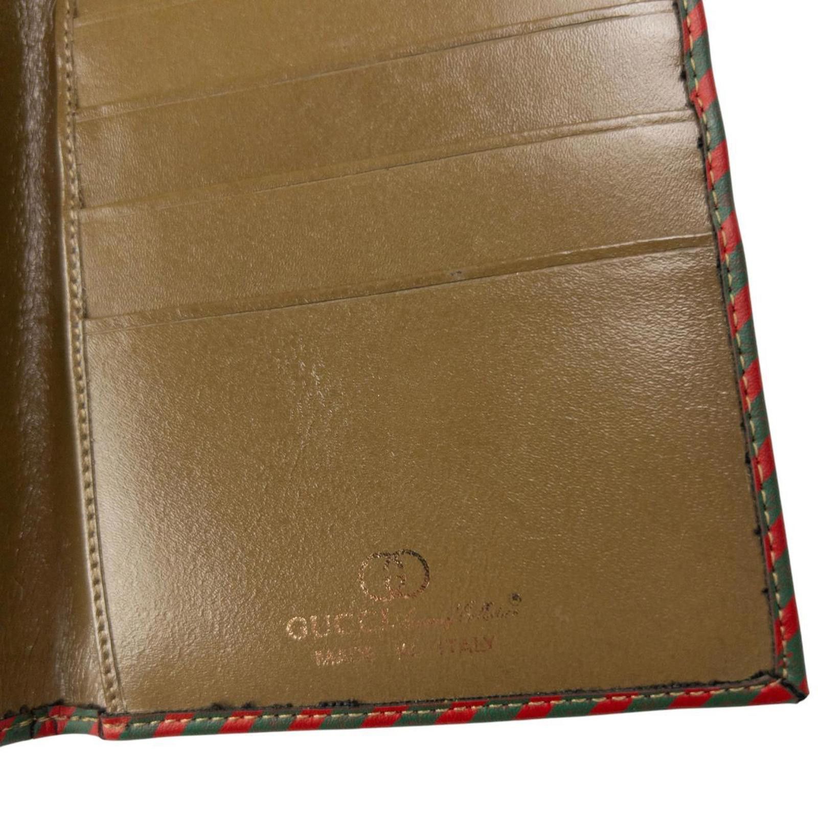 Gucci Vintage Gucci Striped Wallet Size ONE SIZE - 7 Thumbnail