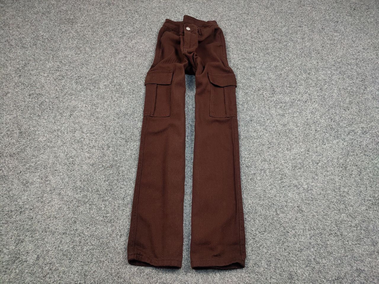 Japanese Brand Vintage 90's Japan Style Y2K Brown Denim Cargo Jeans Pants Size 26" / US 2 / IT 38 - 2 Thumbnail