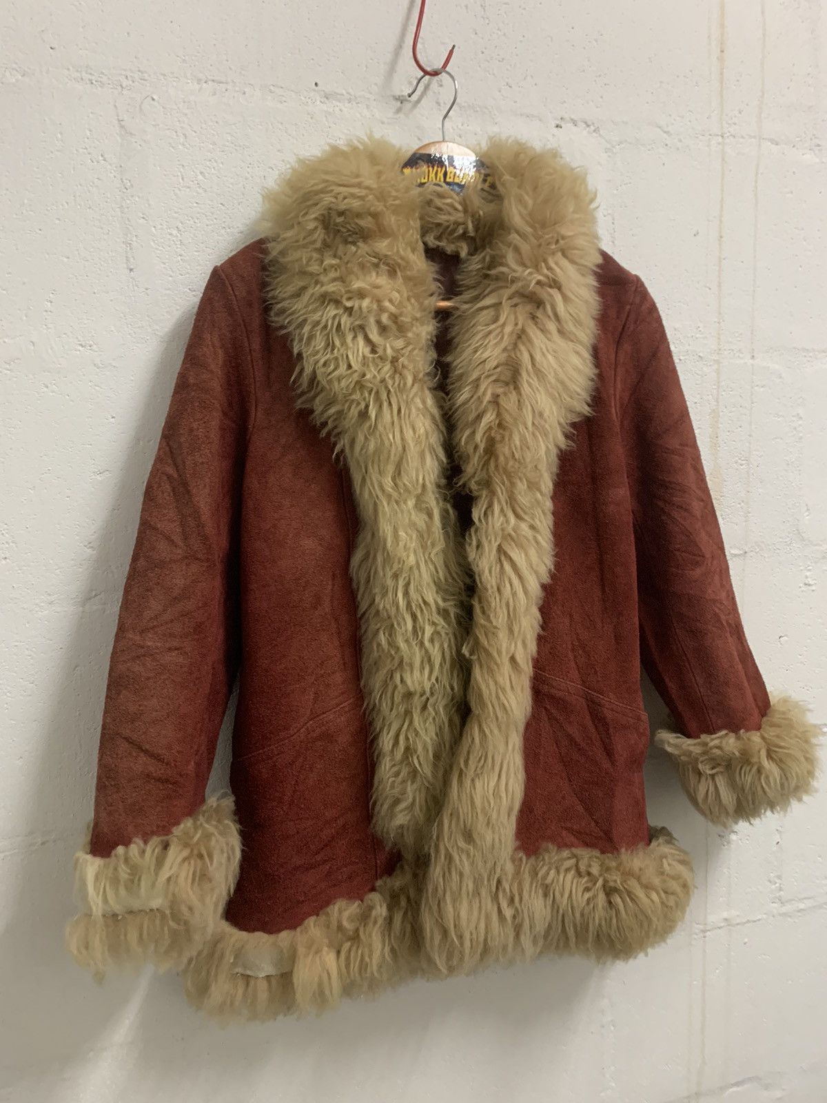 Japanese Brand Vintage 70s Suede Leather Fur Jacket Size S / US 4 / IT 40 - 3 Thumbnail