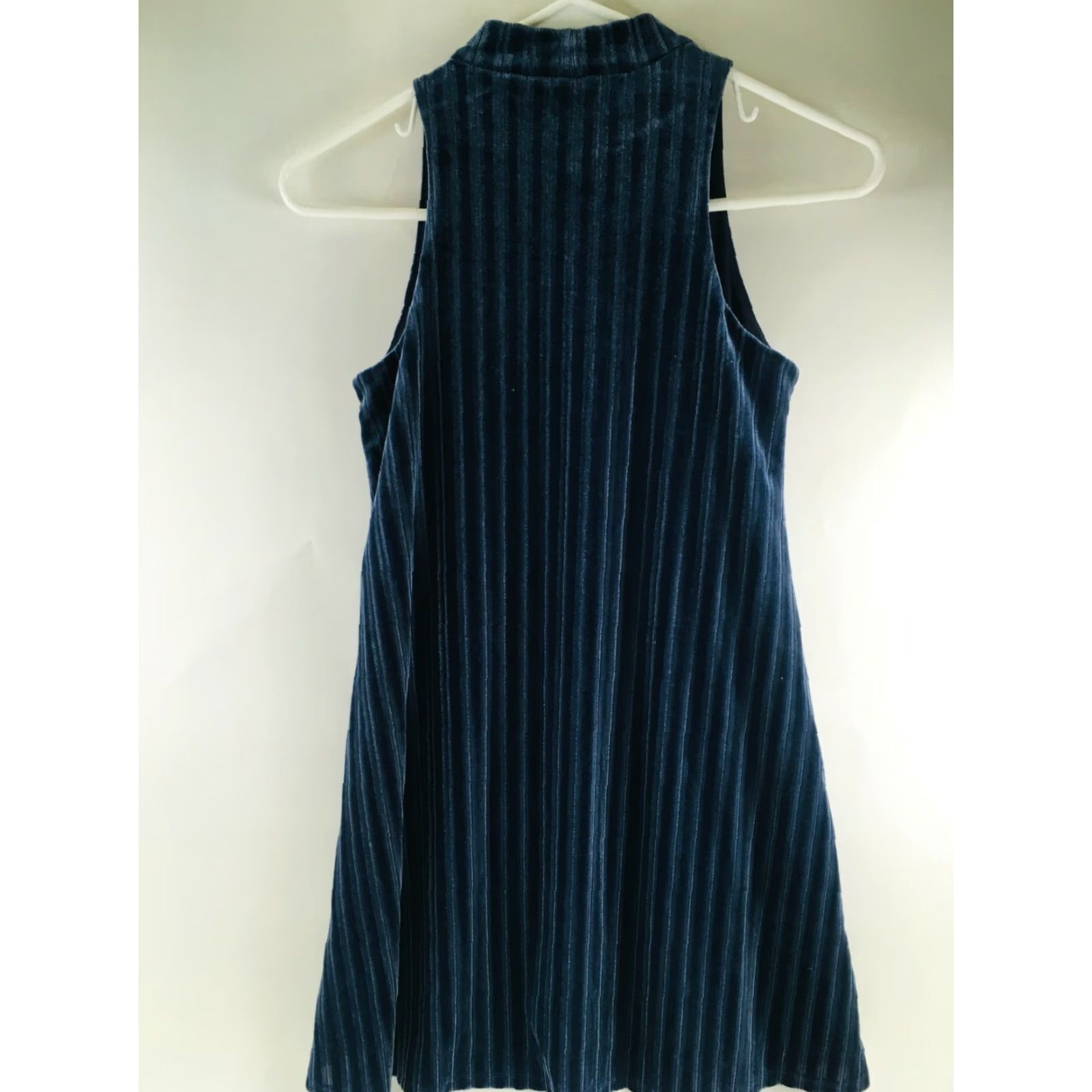 Velvet Mudd Velvet Dress Women's XS Navy Blue Sleeveless Striped Knee Length Vintage No Size XS / US 0-2 / IT 36-38 - 2 Thumbnail