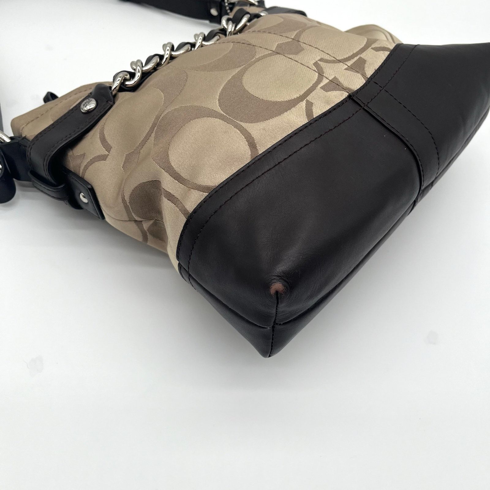 Coach COACH Signature Hobo Optic Braided Chain Shoulder Bag Size ONE SIZE - 10 Thumbnail