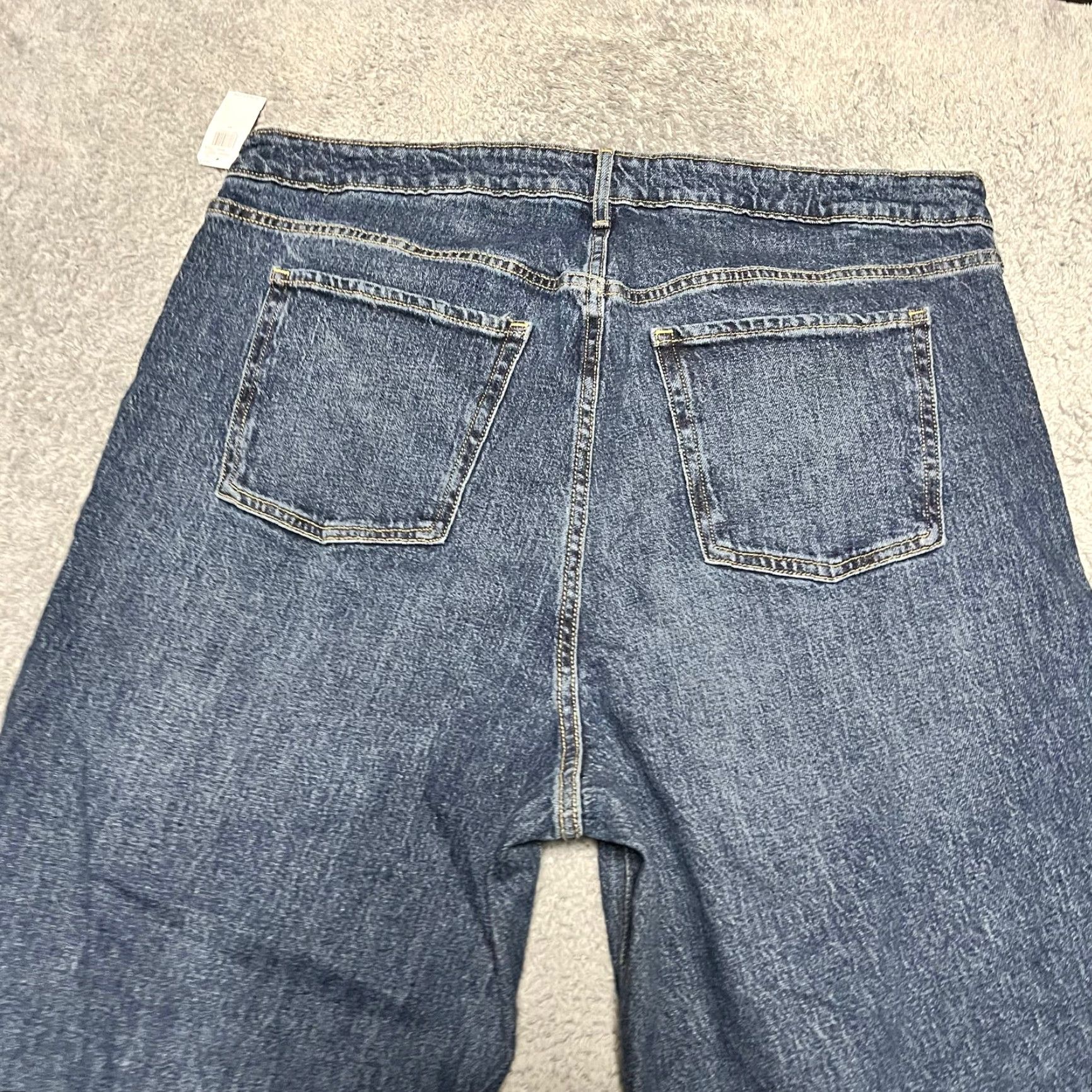 Old Navy VINTAGE Old Navy Sky Hi Wide Leg Jeans Womens 20 Plus Baggy 2025 Blue 41x31 Womens Size 42" / US 20 - 5 Thumbnail