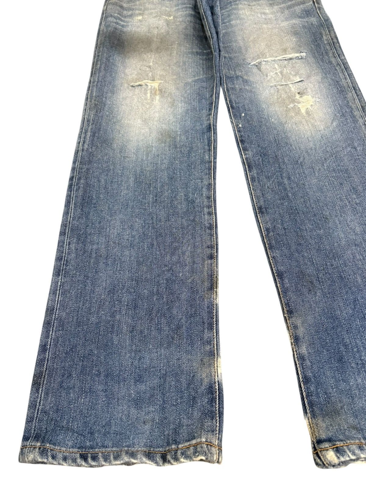 Edwin Vintage Edwin 504 Mud Wash Distressed Loose Jeans Size US 32 / EU 48 - 6 Thumbnail
