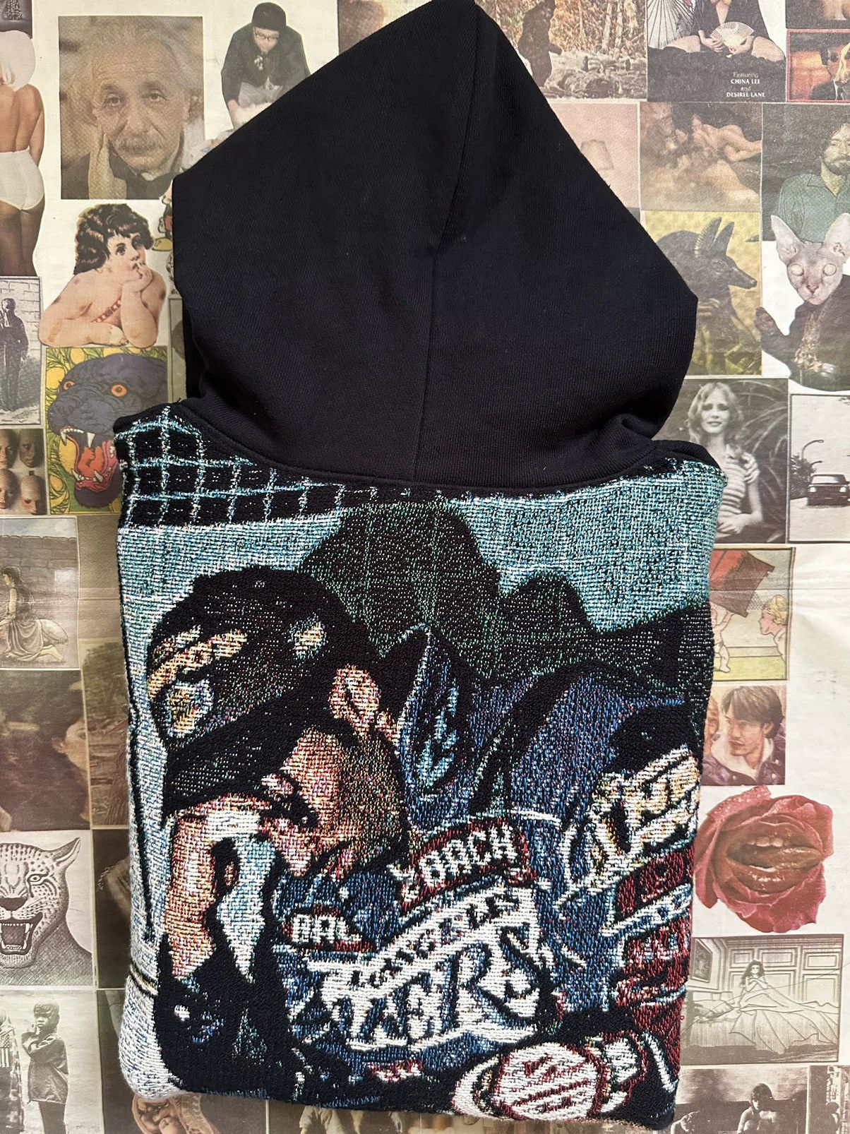 Custom “Back to back” tapestry hooded sweatshirt lakers mamba Kobe