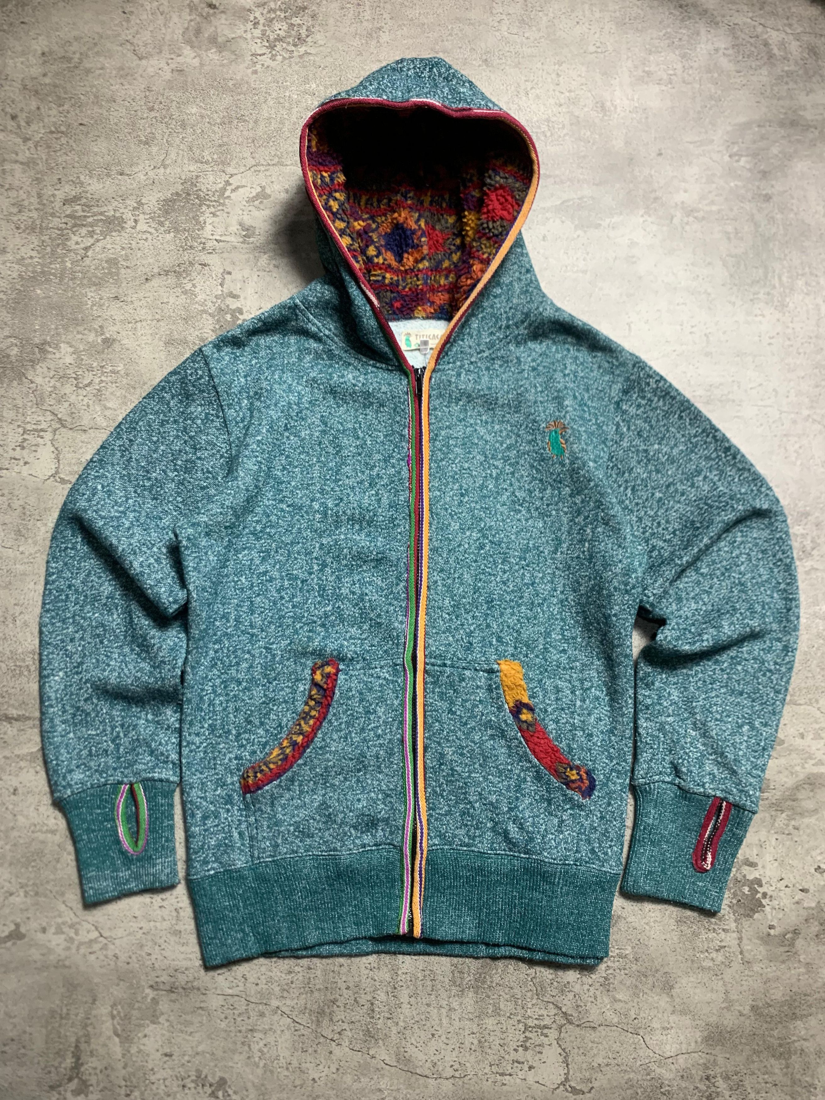 Ne-Net 2000s Titicaca Japan Wool Multicolor Hoodie Size US M / EU 48-50 / 2 - 1 Thumbnail