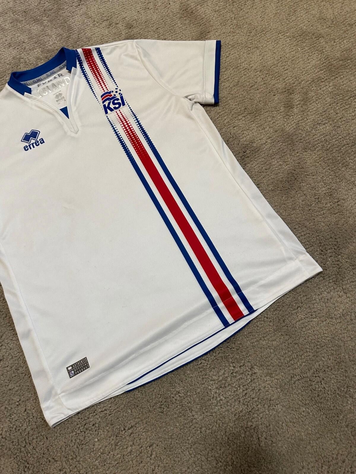 Errea ICELAND 2016/17 AWAY FOOTBALL SHIRT SOCCER JERSEY ERREA sz S Size US S / EU 44-46 / 1 - 2 Thumbnail