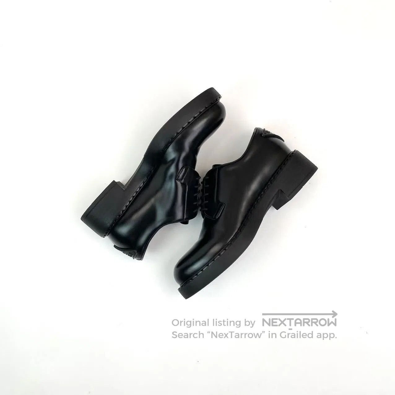 Prada Prada Black triangle loafers| Size US 5.5 / IT 35.5 - 4 Thumbnail