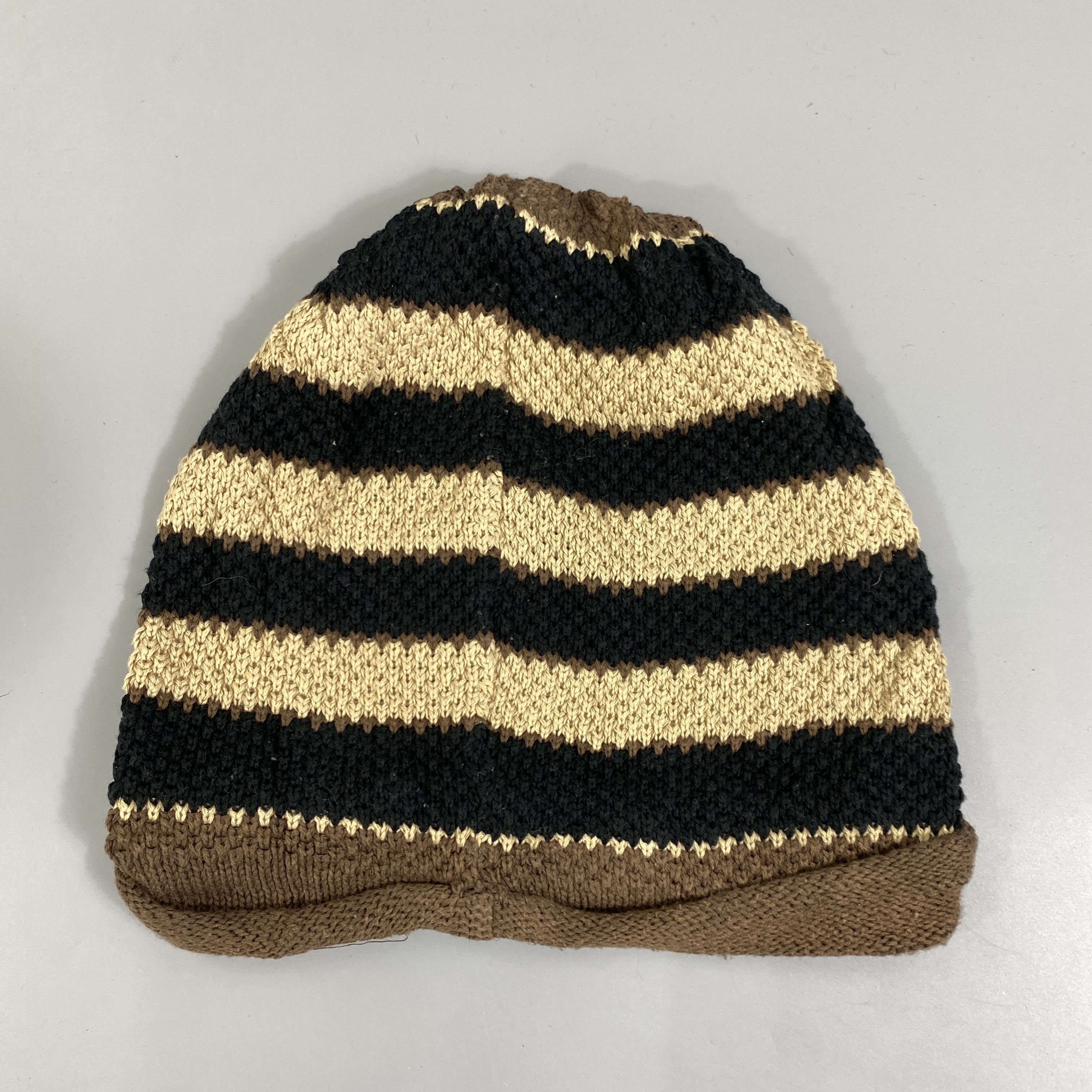 Japanese Brand Stripe Snow Cap Beanie Hat -BN995 Size ONE SIZE - 7 Thumbnail