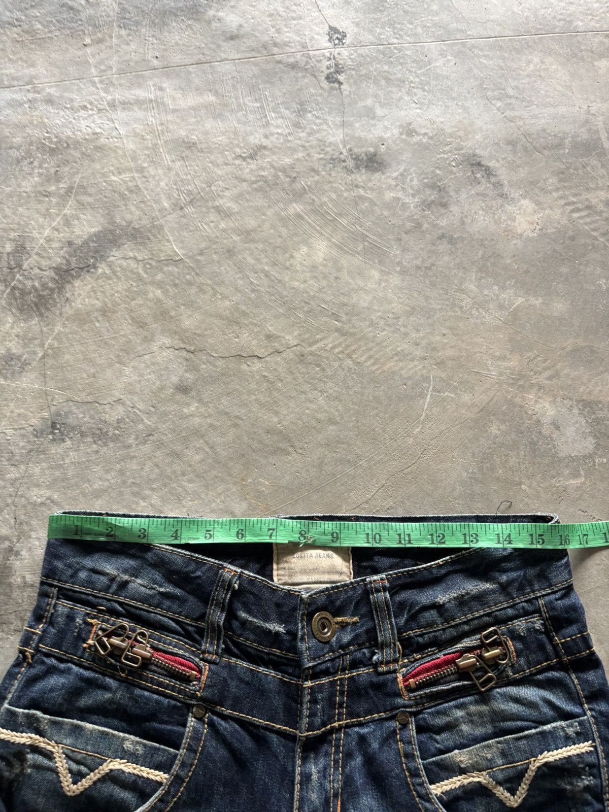 If Six Was Nine LOLITA distressed japanese washed whiskered punk grunge Size US 31 - 17 Thumbnail