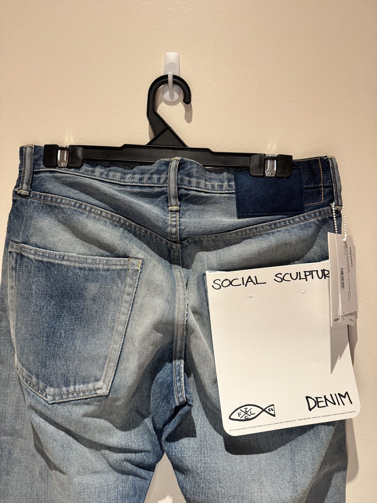Visvim Visvim Social Sculpture 01 Slim Dmgd 44 Size US 30 / EU 46 - 8 Thumbnail
