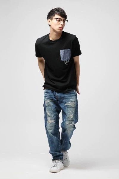 Vanquish Blue Distressed Paint Splatter Denim Jeans Size 28 Size US 28 / EU 44 - 8 Thumbnail