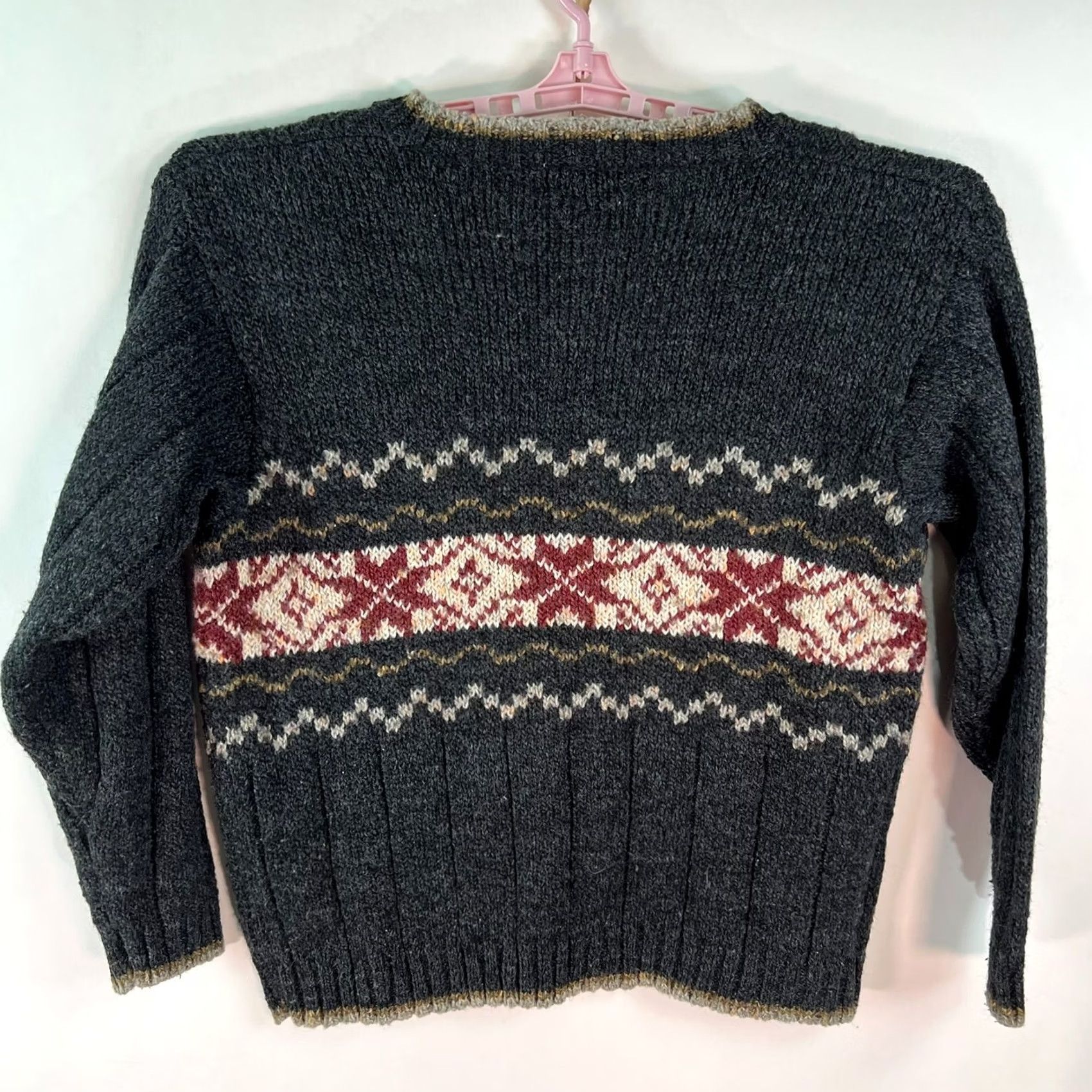 Vintage St Johns Bay Mens Wool Blend Knit Gray Pullover Sweater Winter Size L Size US L / EU 52-54 / 3 - 5 Thumbnail