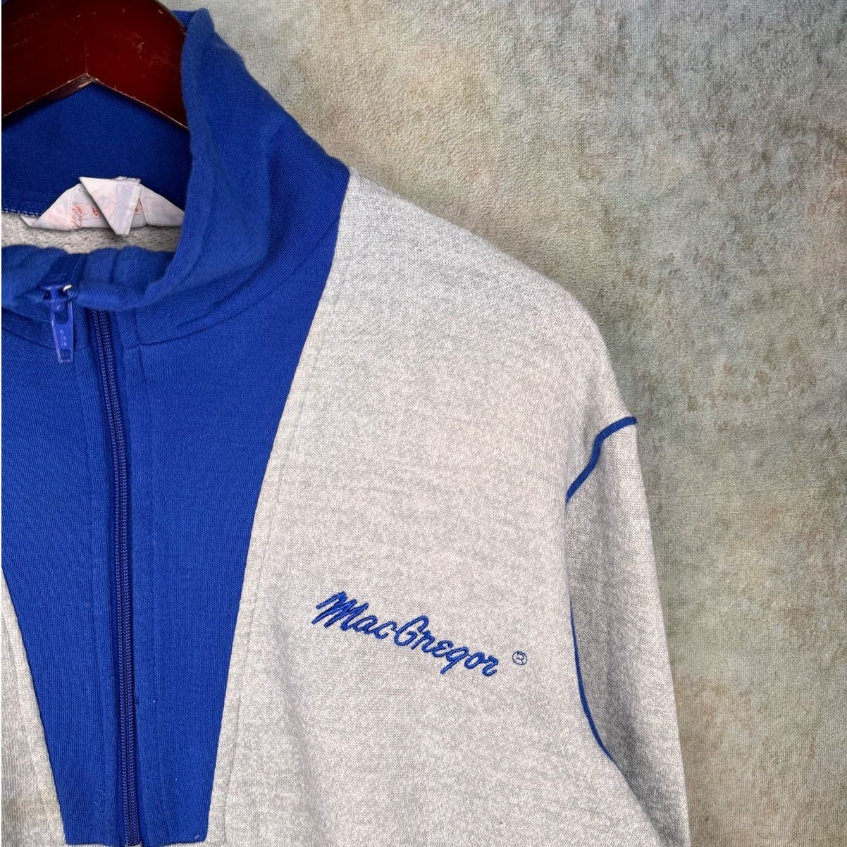 Vintage VTG 80s MacGregor Q Zip Sweatshirt Sz L Gray Blue Size US L / EU 52-54 / 3 - 5 Thumbnail
