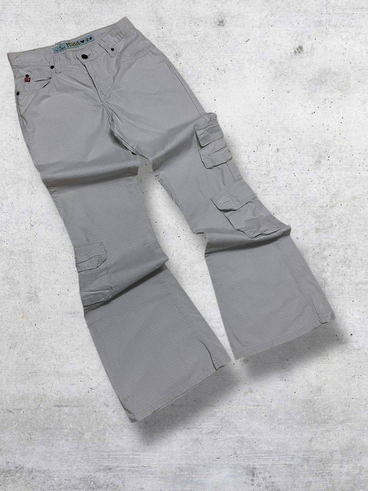 GOA VINTAGE MUDD GENERATION JAPAN DESIGNER 90S CARGO FLARED PANT Size US 27 - 2 Thumbnail