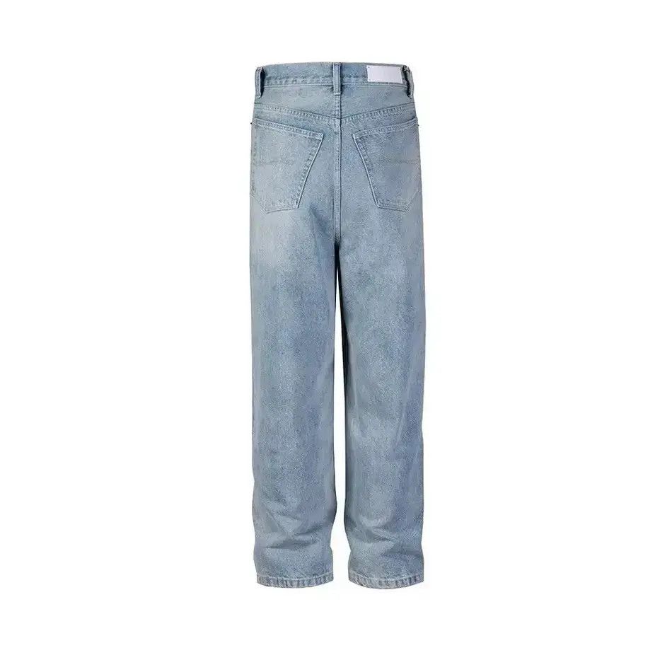 Japanese Brand Washed Blue Baggy Jeans Pants Oversized y2k Size US 34 / EU 50 - 6 Thumbnail