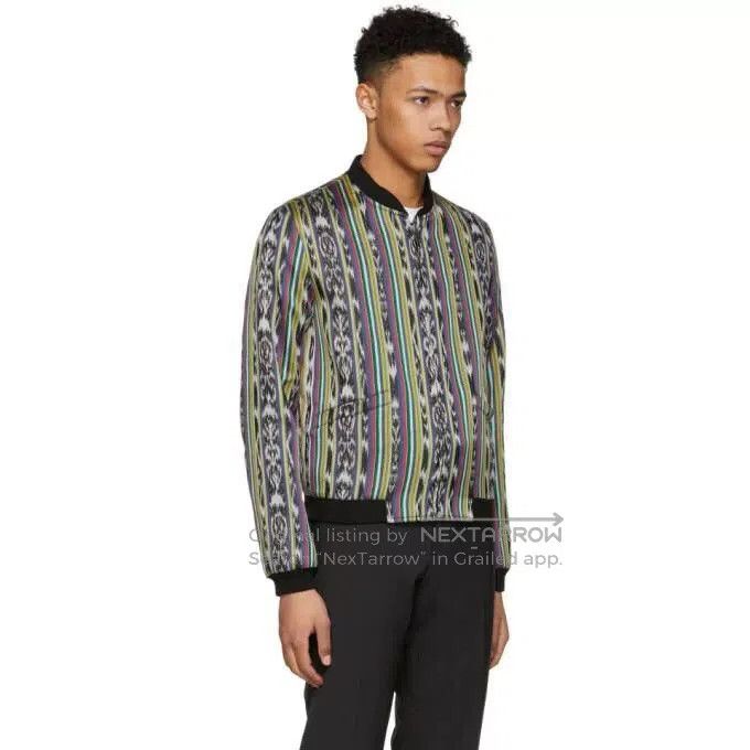 Saint Laurent Paris Saint Laurent Reversible Ikat Varsity Jacket. Size US S / EU 44-46 / 1 - 3 Thumbnail