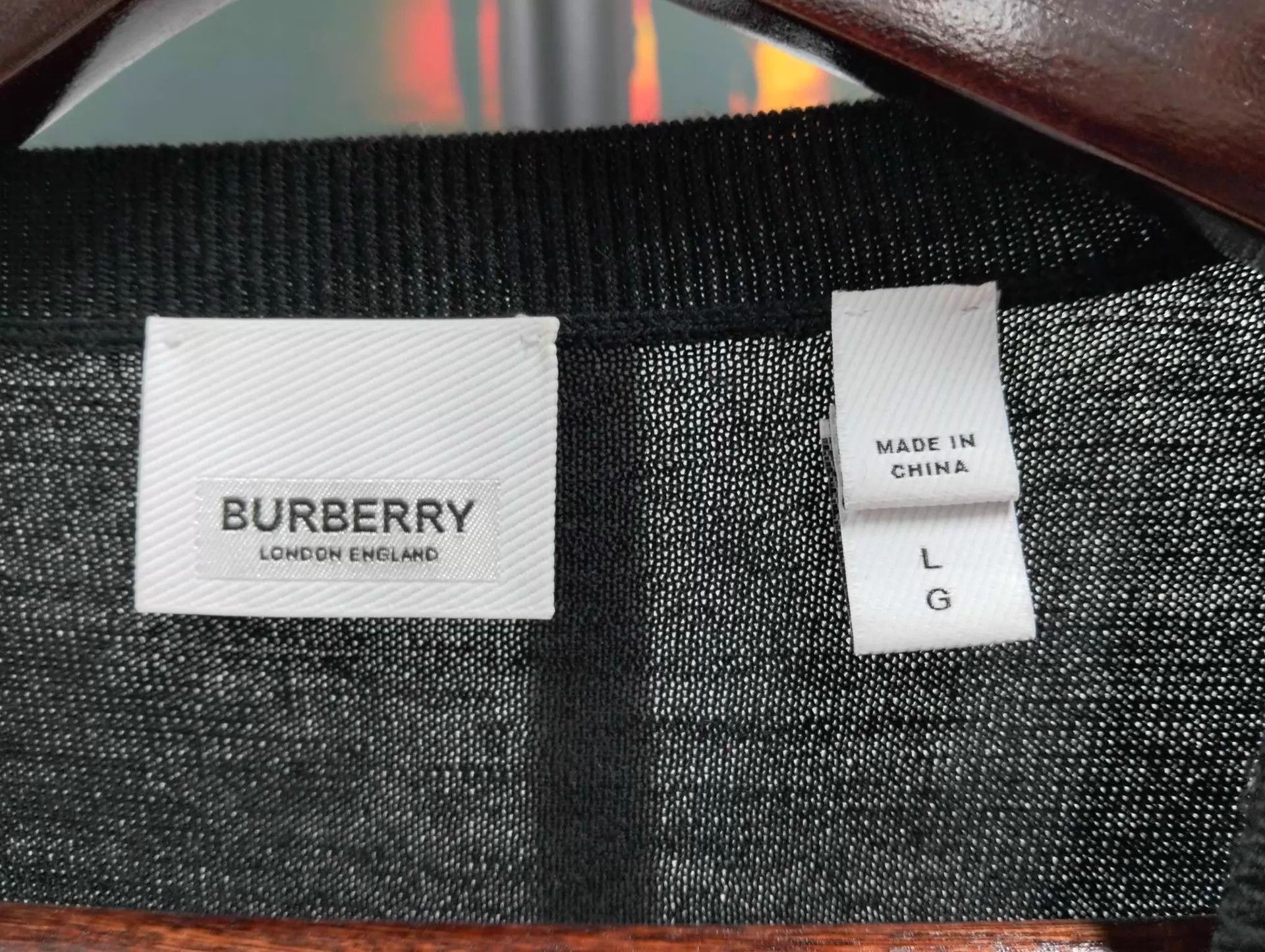 Burberry Burberry Black Cashmere Knit Sweater L Size US L / EU 52-54 / 3 - 3 Thumbnail