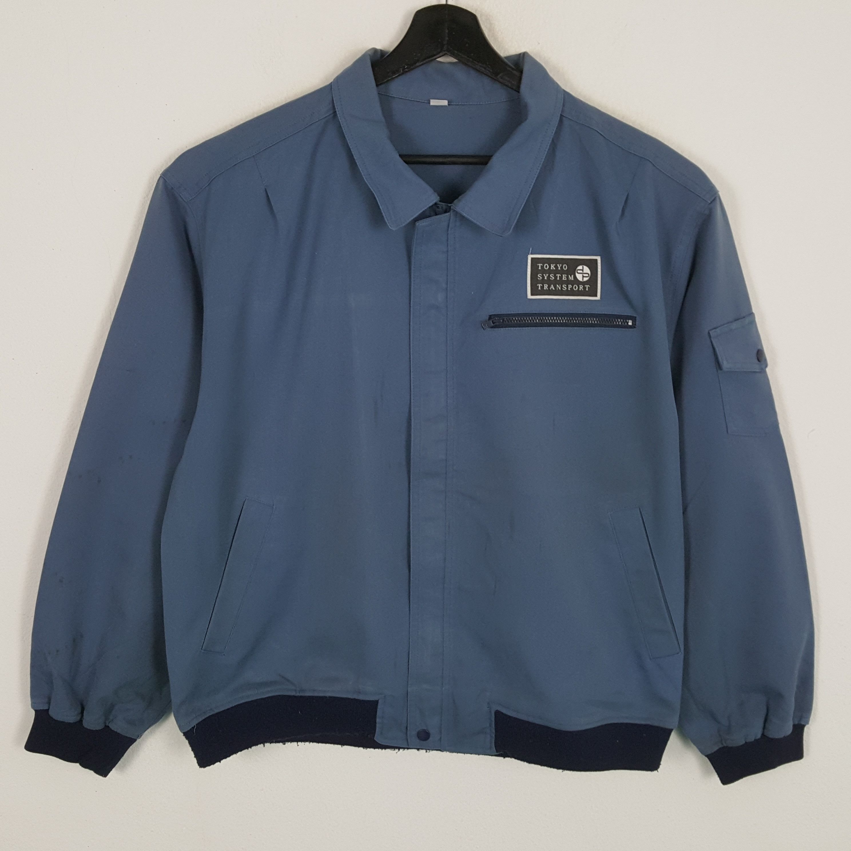 Japanese Brand × Vintage TOKYO SYSTEM TRSNAPORT Workwear Jacket Size US L / EU 52-54 / 3 - 1 Thumbnail